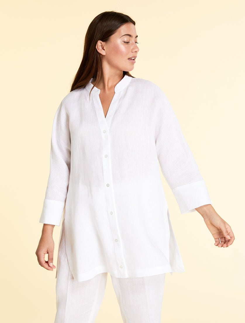 Marina Rinaldi + Pure linen shirt