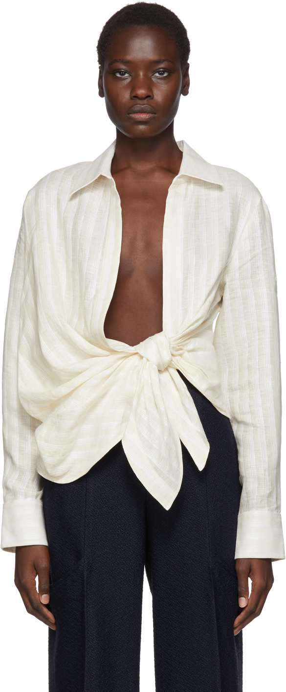 Jacquemus + Off-White Linen La Chemise Bahia Shirt