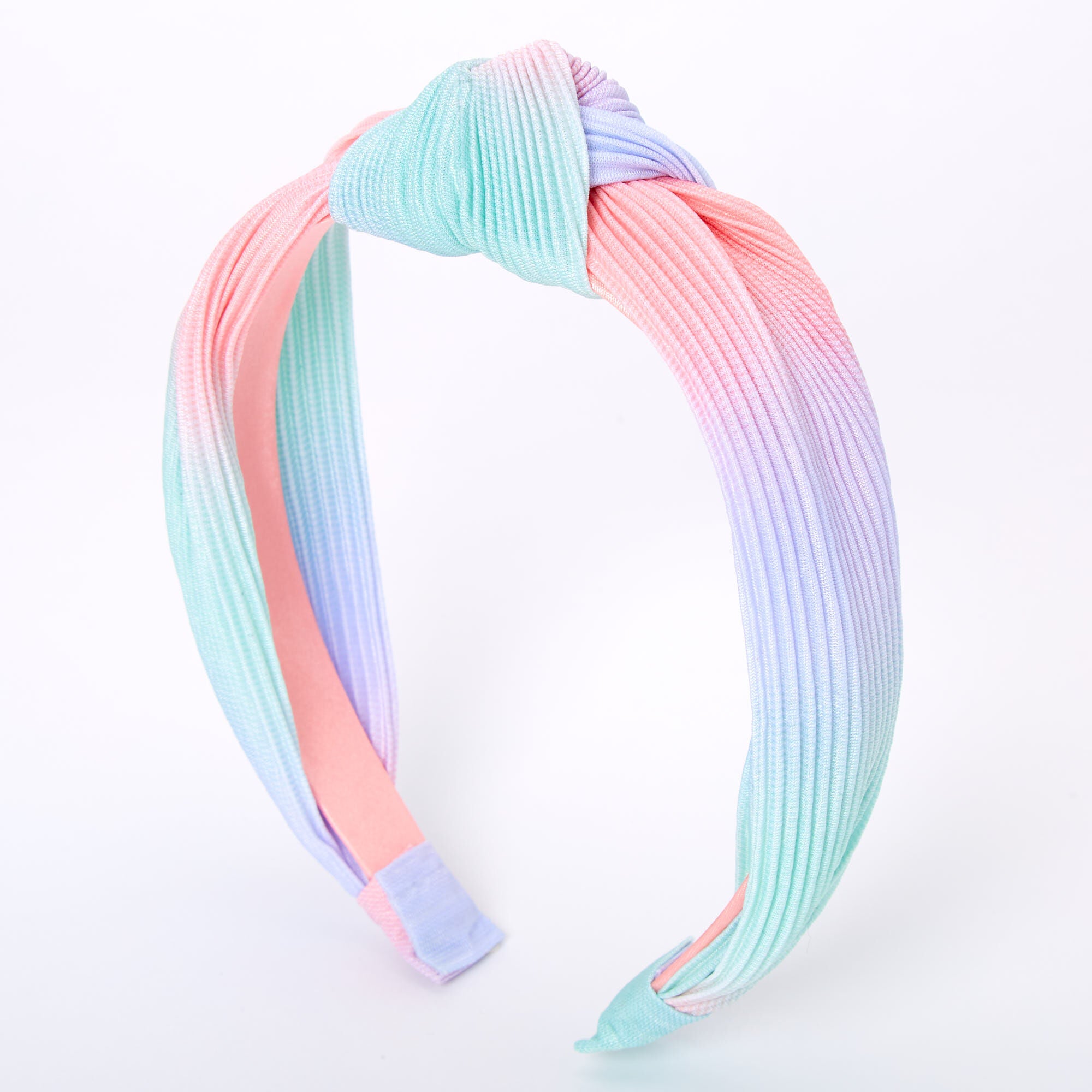 Claire's Pleated Pastel Ombre Knotted Headband Claire's Pleated Pastel Ombre Knotted Headband