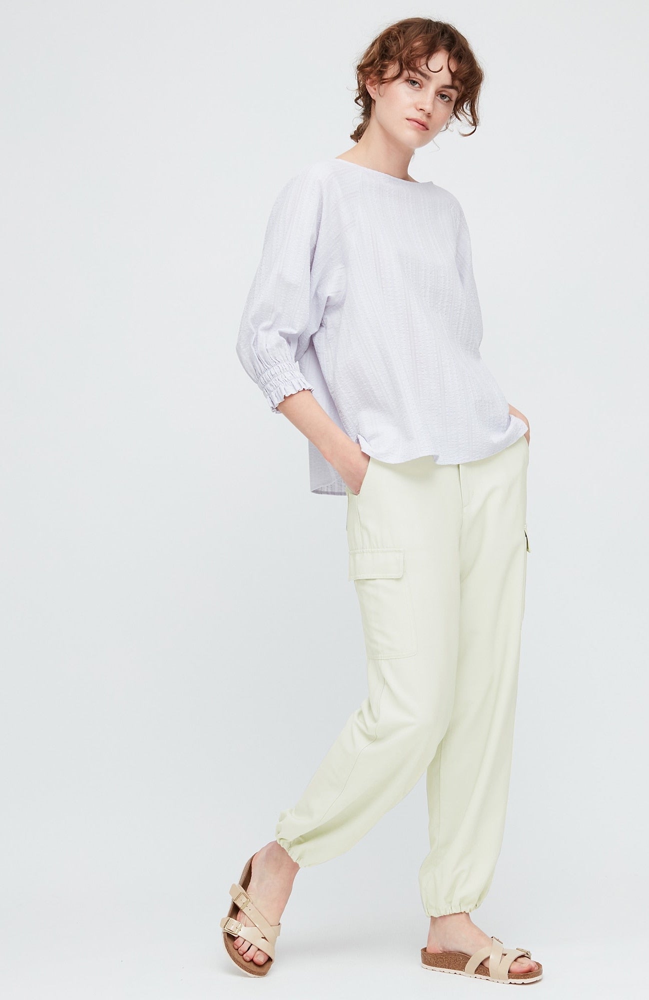 Women loose fit cargo jogger pants 2025