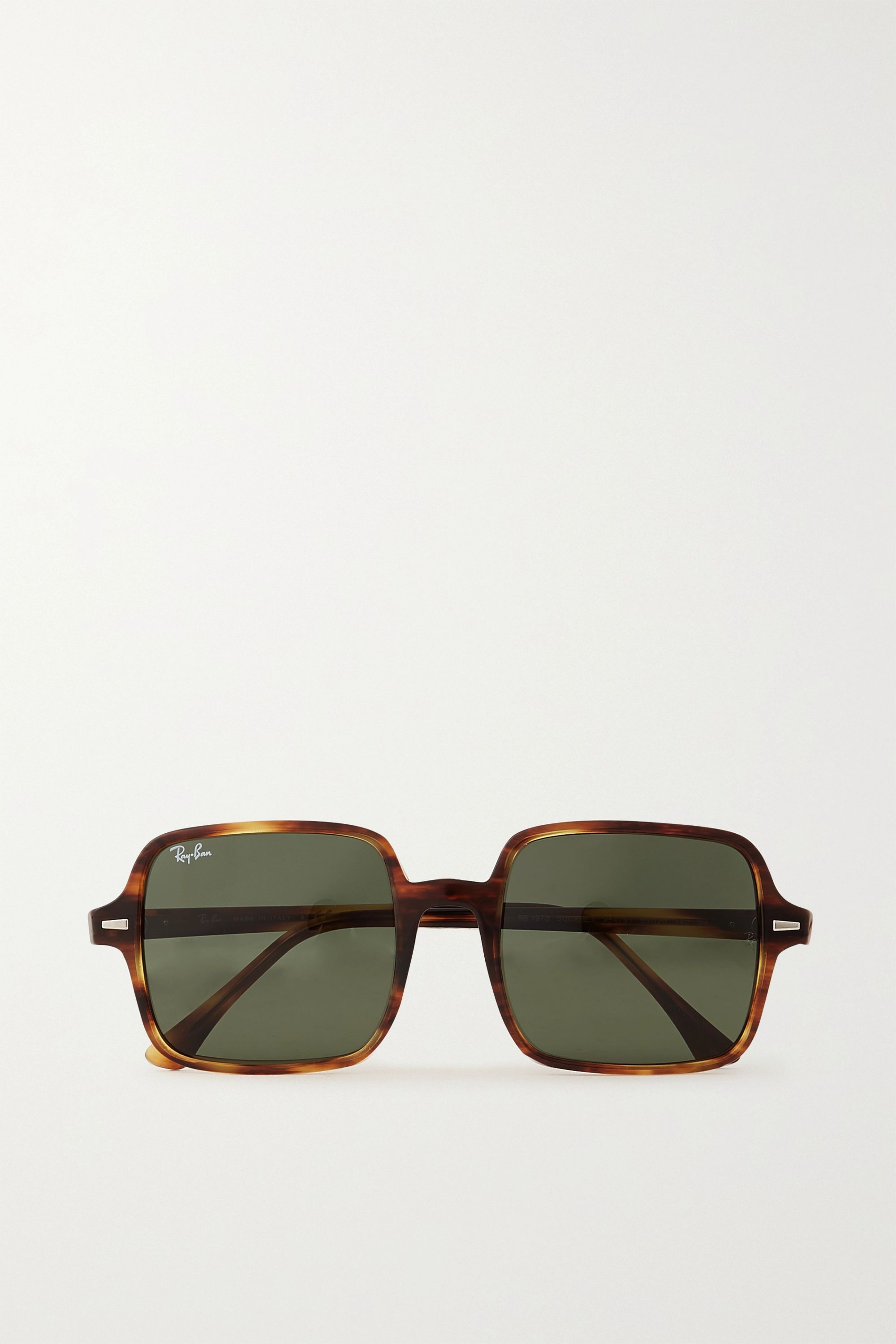 Square-Frame Tortoiseshell Acetate Sunglasses