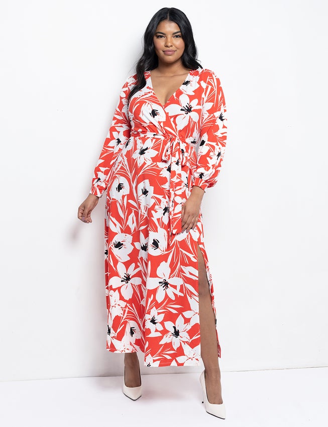 Eloquii wrap 2025 dress