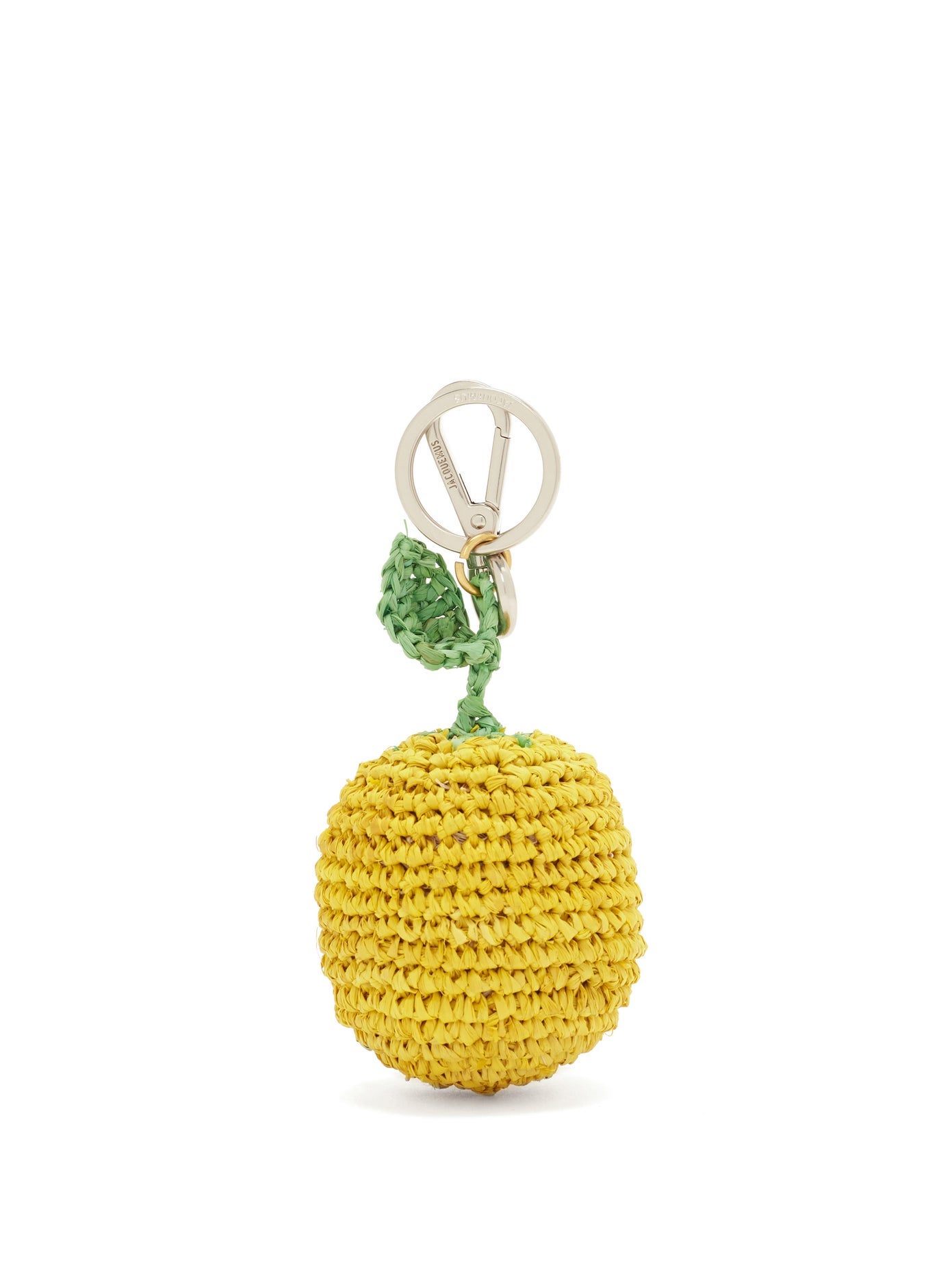 Jacquemus + Lemon Raffia-Macramé Key Chain