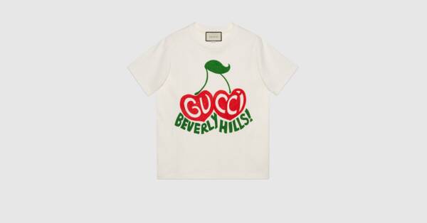 Gucci + “Beverly Hills” Cherry Print T-shirt