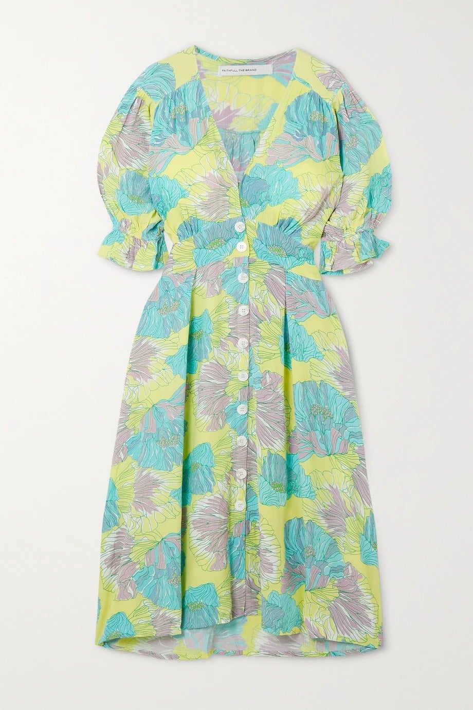 Faithfull the Brand Rafa Floral-Print Crepe Midi Dress