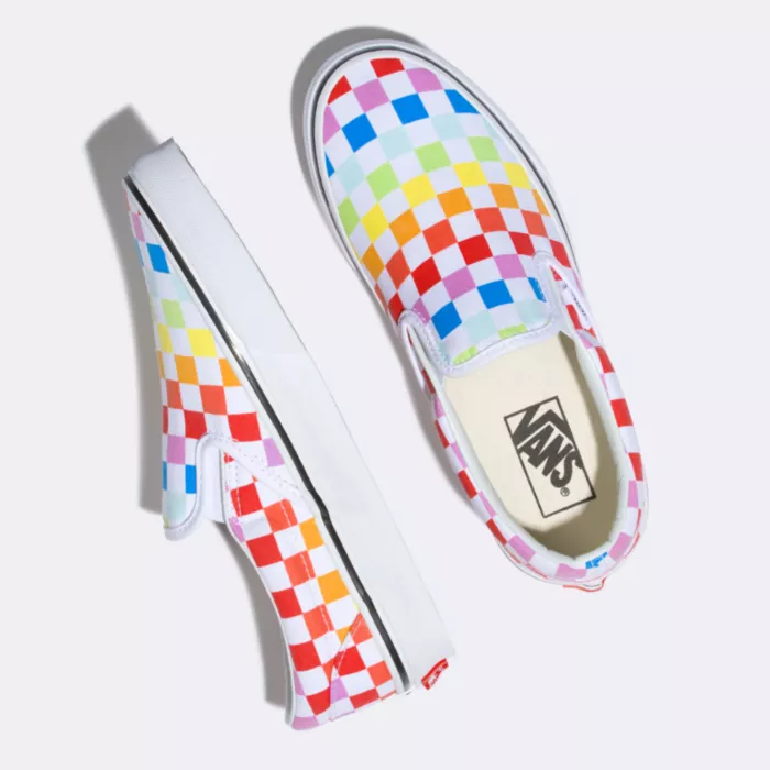 Vans + Checkerboard Slip On Rainbow