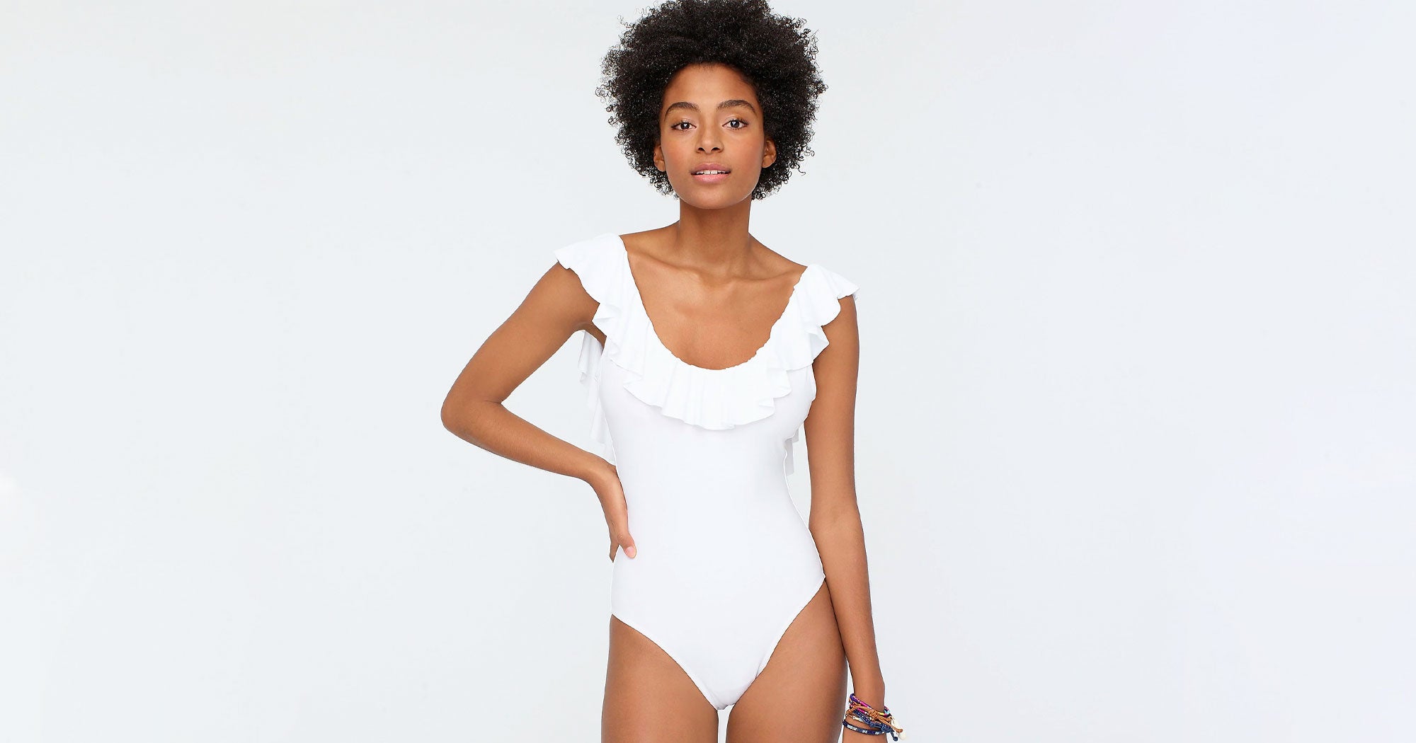 Womens white best sale bathing suit