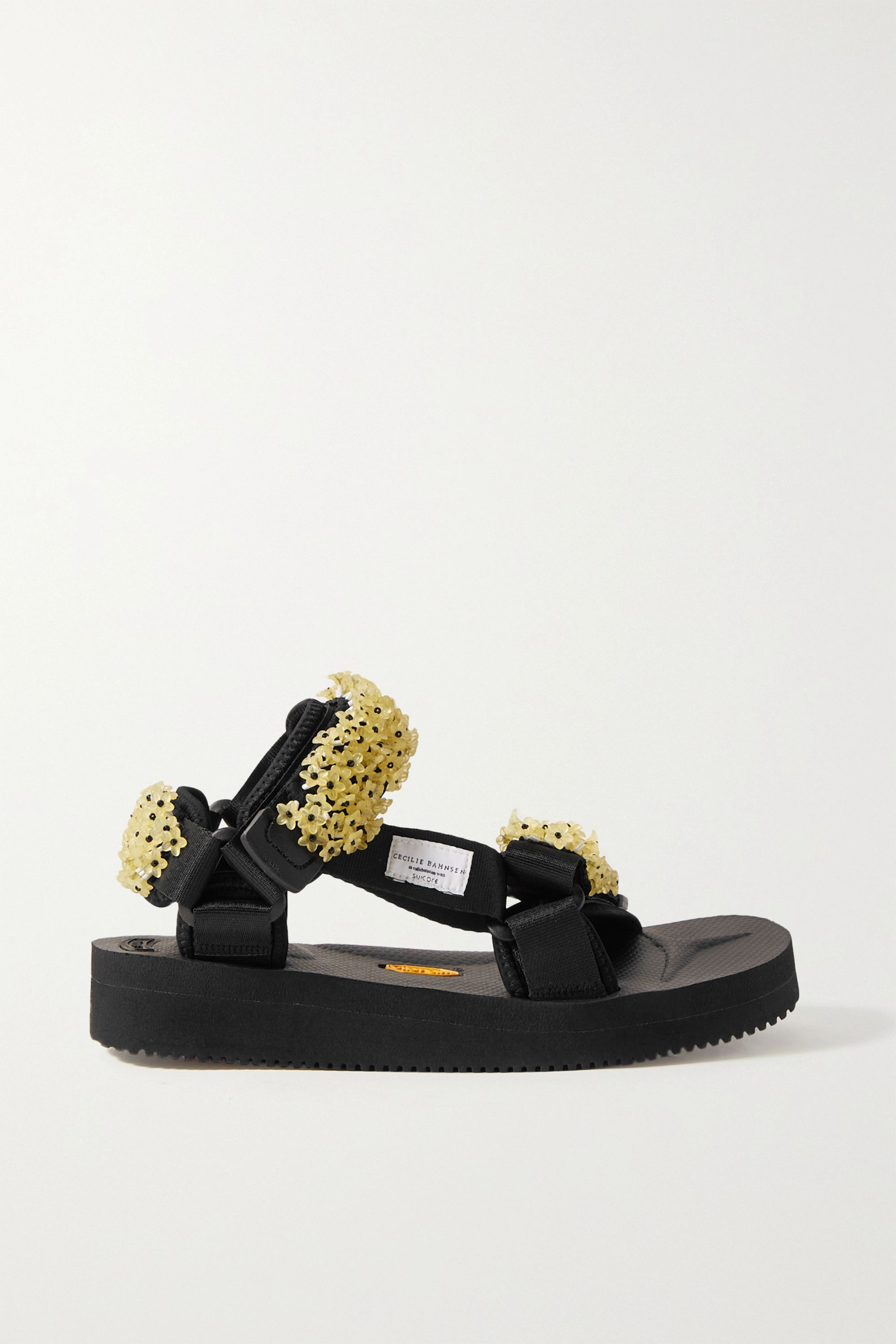 Cecilie Bahnsen + + Suicoke Maria embellished canvas sandals