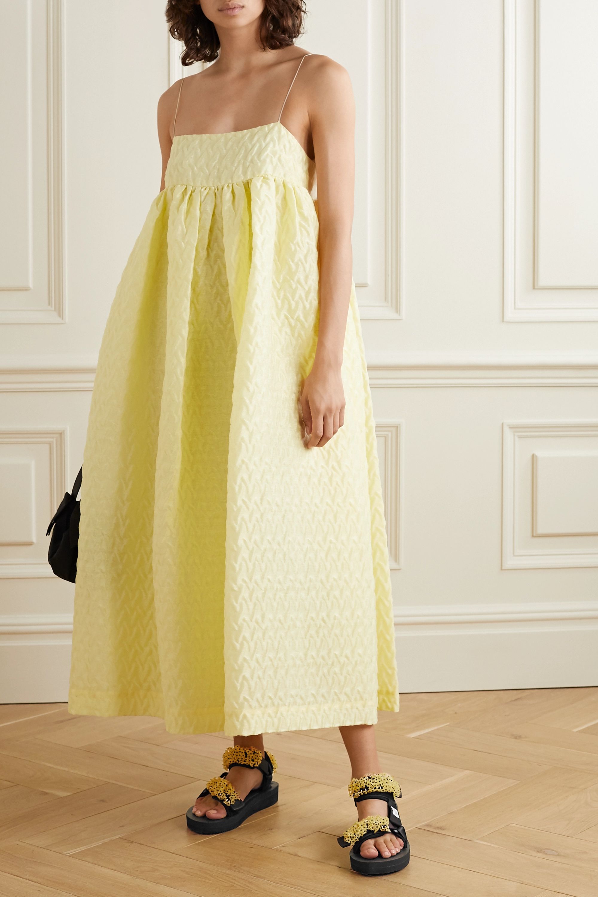 Cecilie Bahnsen + + Suicoke Maria embellished canvas sandals