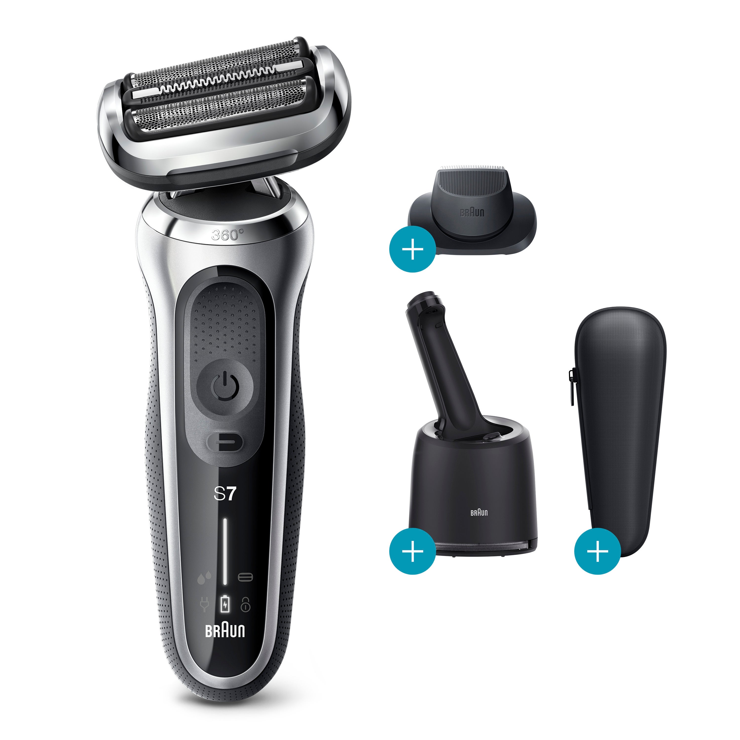 Braun + Series 7 7071cc Flex Electric Razor for Men