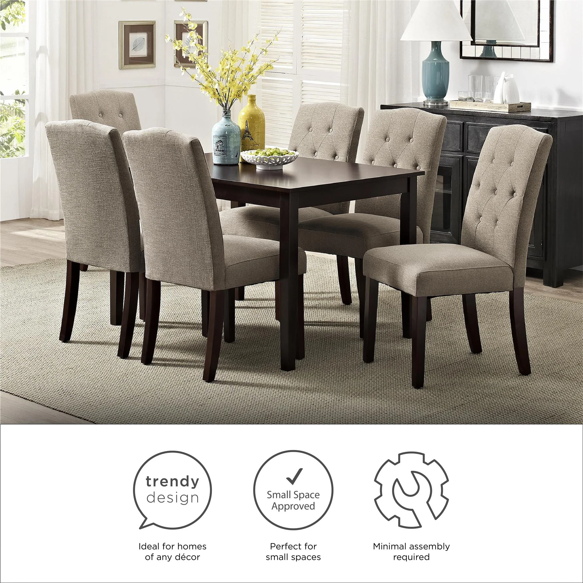Gardens Parsons Tufted Dining Chair, Bhg Parsons Dining Room Table Chair Beige