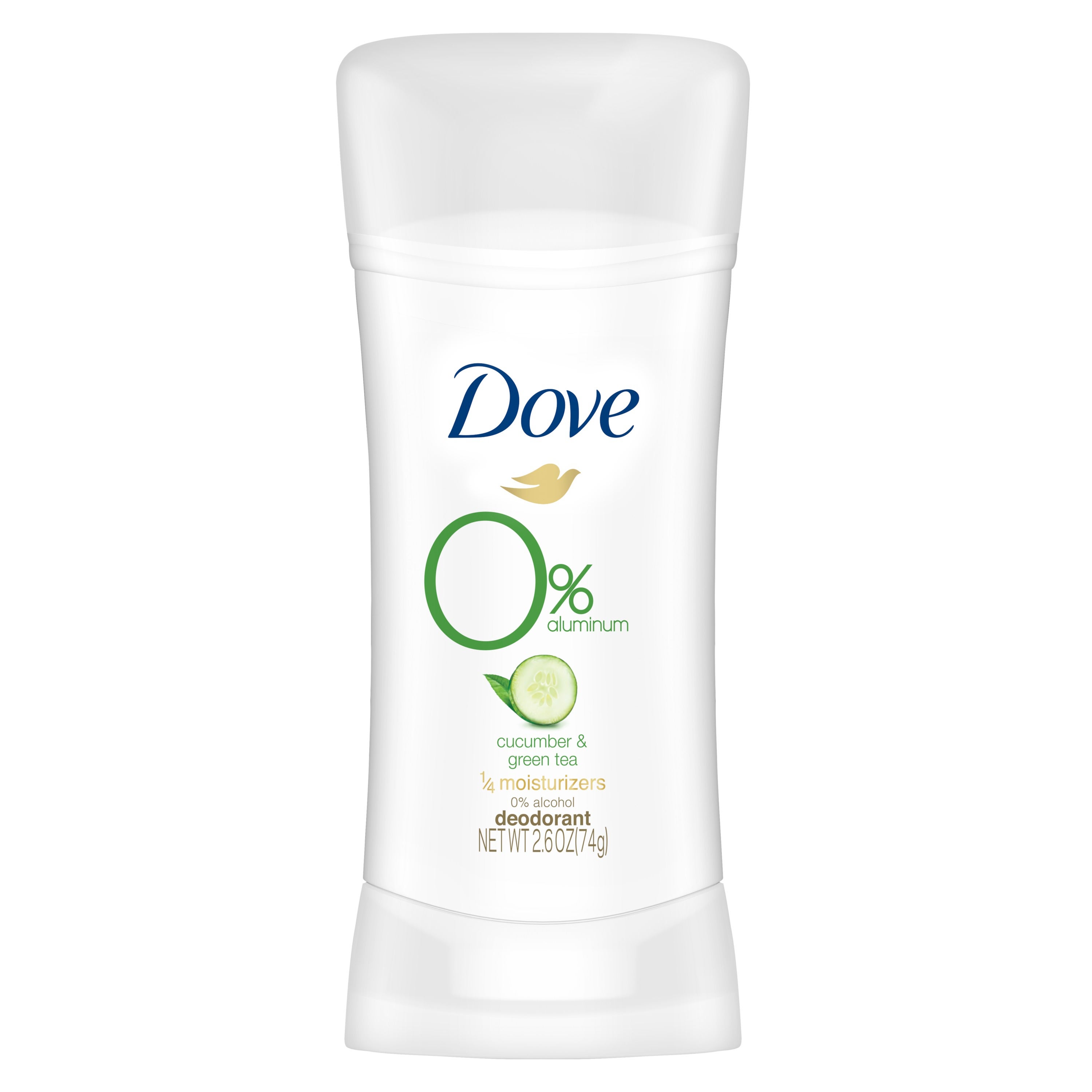 Dove + 0 Aluminum Deodorant Cucumber & Green Tea