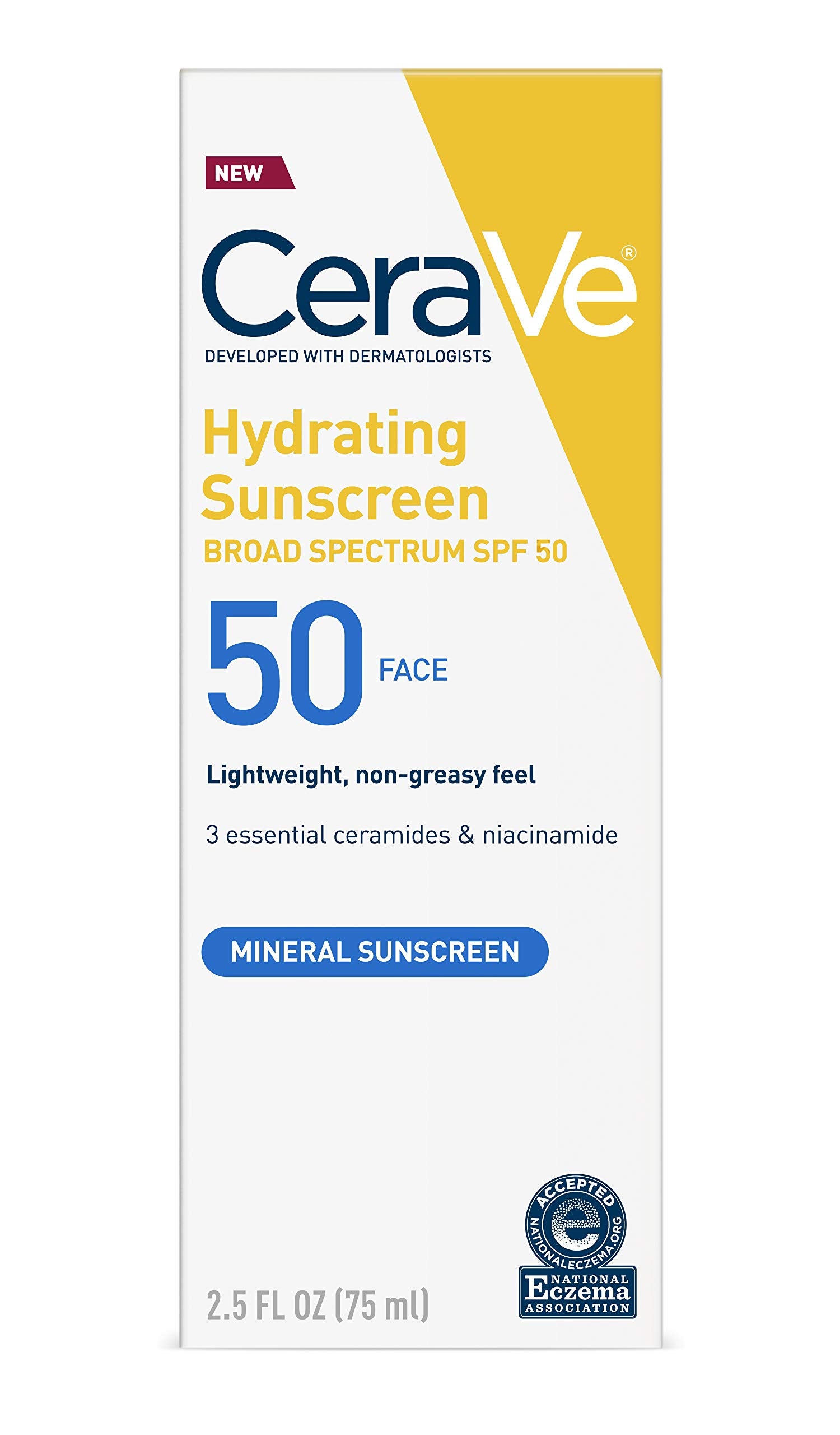 CeraVe + Hydrating Sunscreen SPF 50