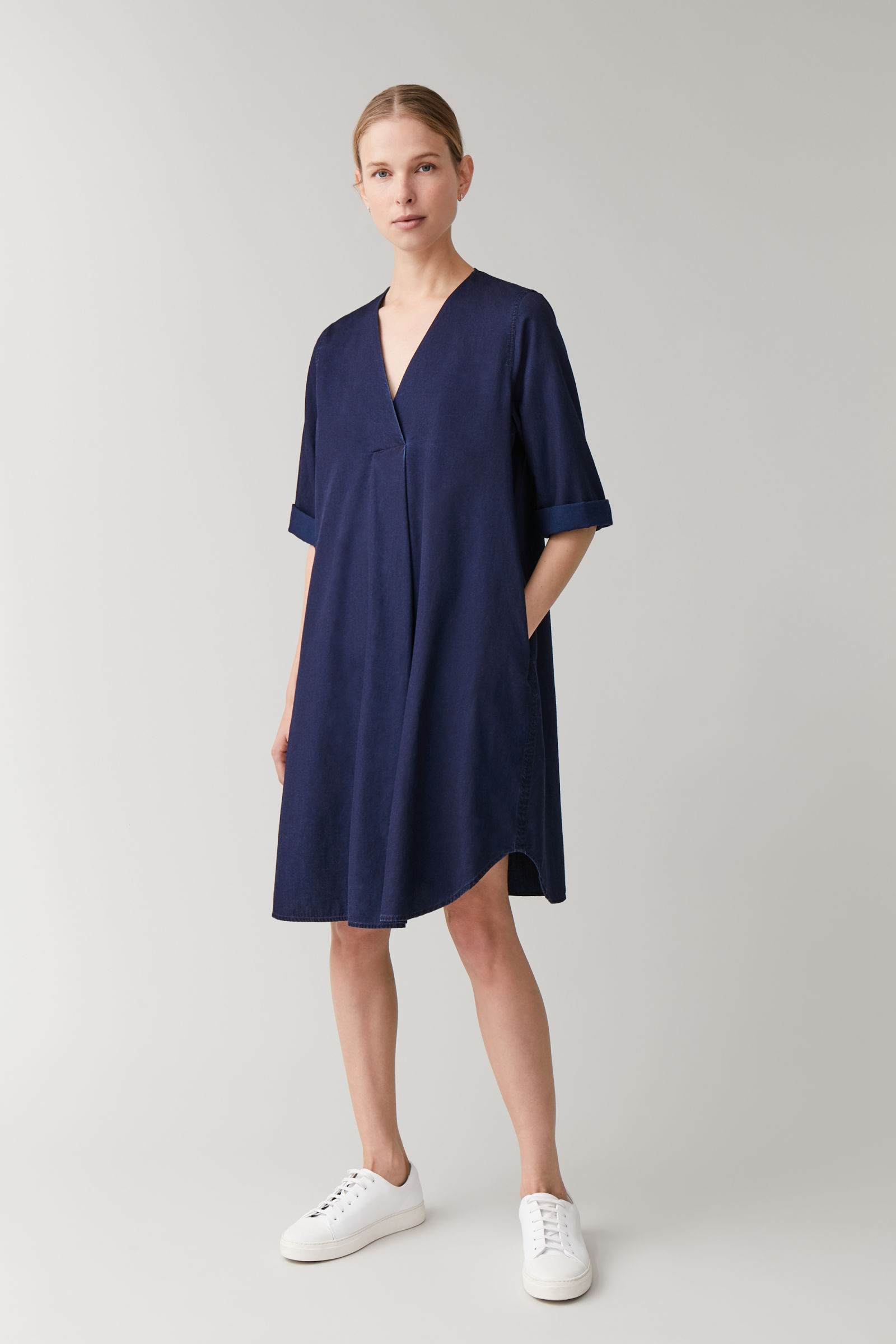 COS + Organic Cotton Denim Dress