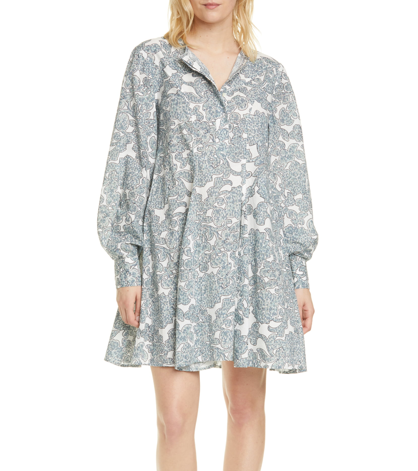 Samsoe & Samsoe + Long Sleeve Shirtdress