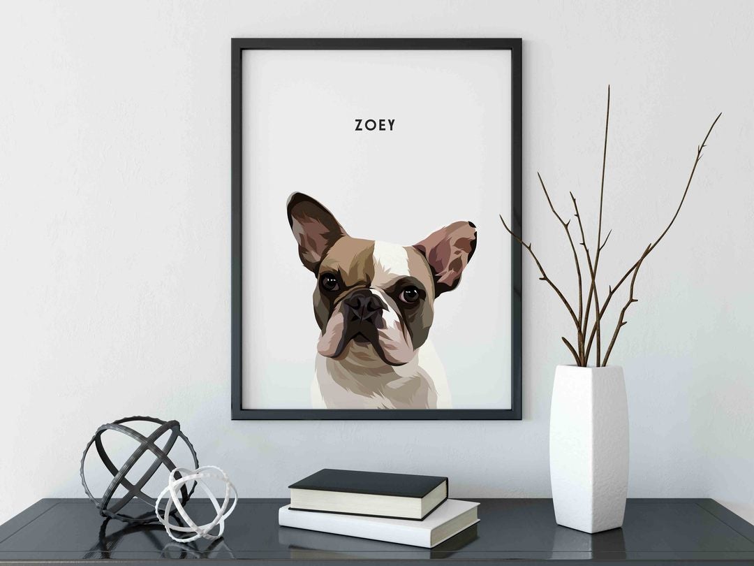 West & Willow + Custom Pet Portraits (Framed)