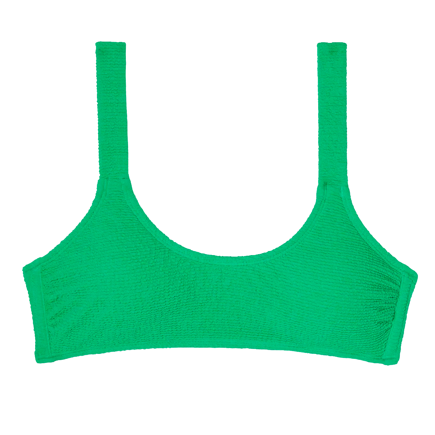 Xhilaration + Clover Green Textured Bikini Top