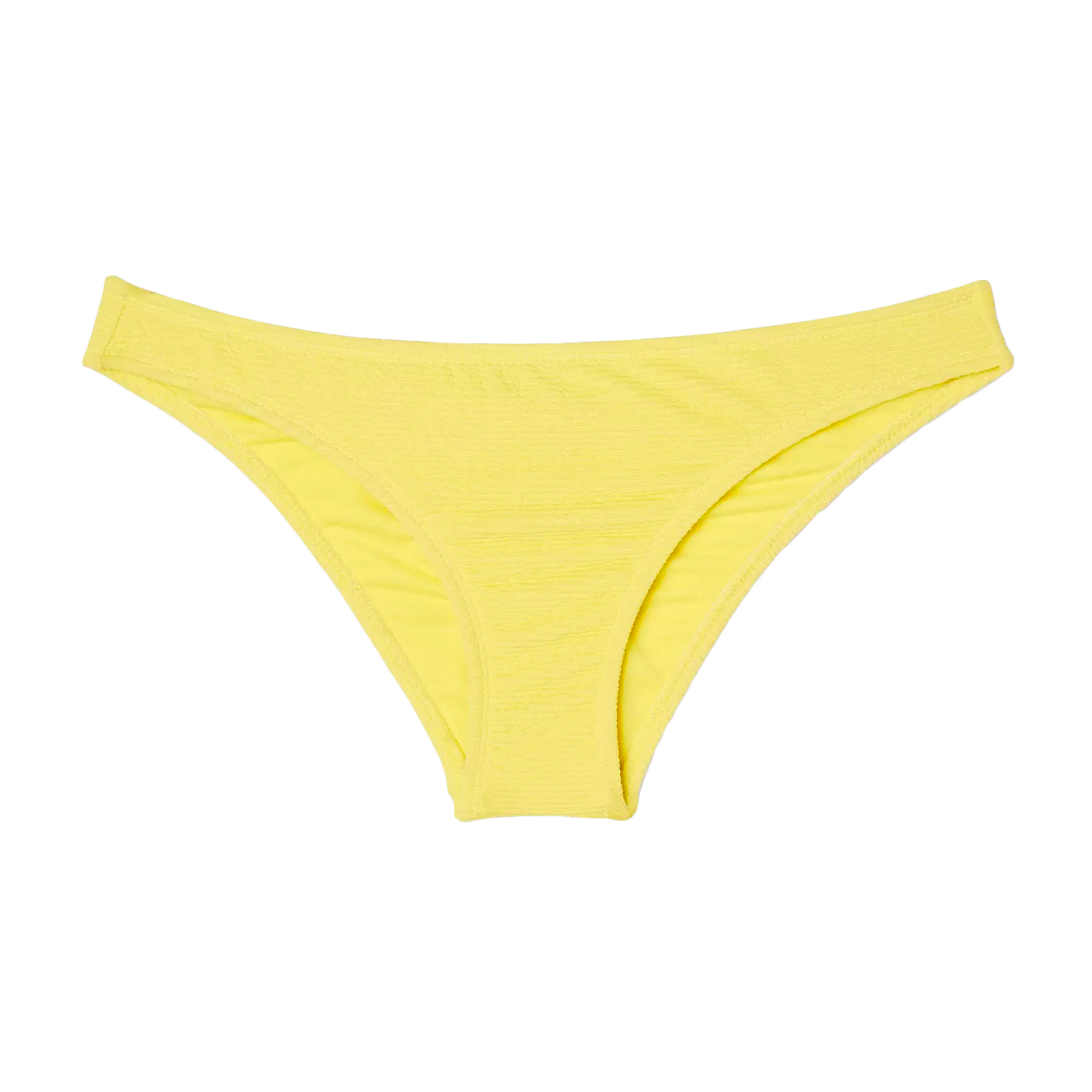 Xhilaration + Lemon Yellow Textured Bikini Bottom