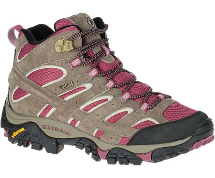 womens pink walking boots