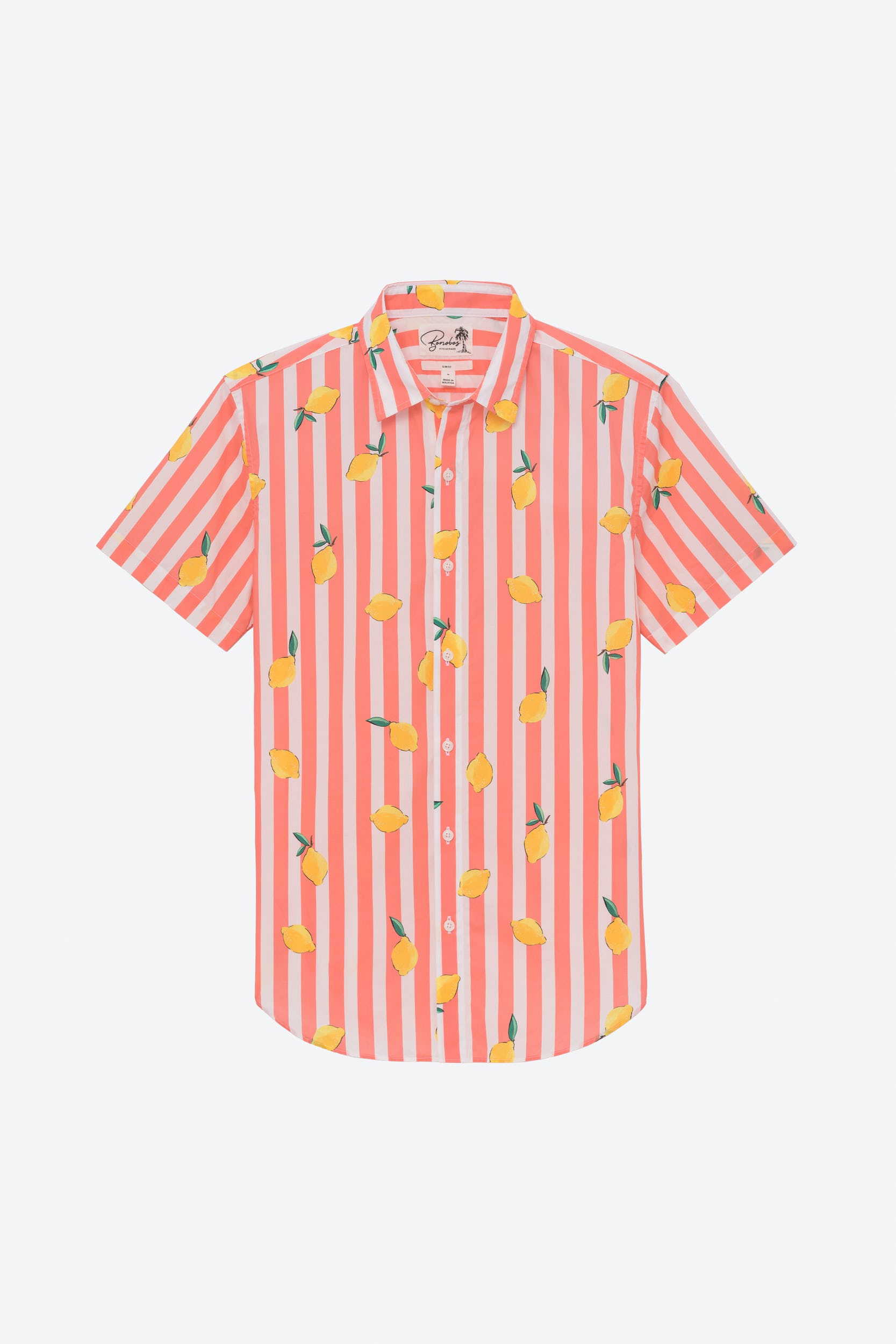 Bonobos + Riviera Short Sleeve Shirt, Lemon Stripe