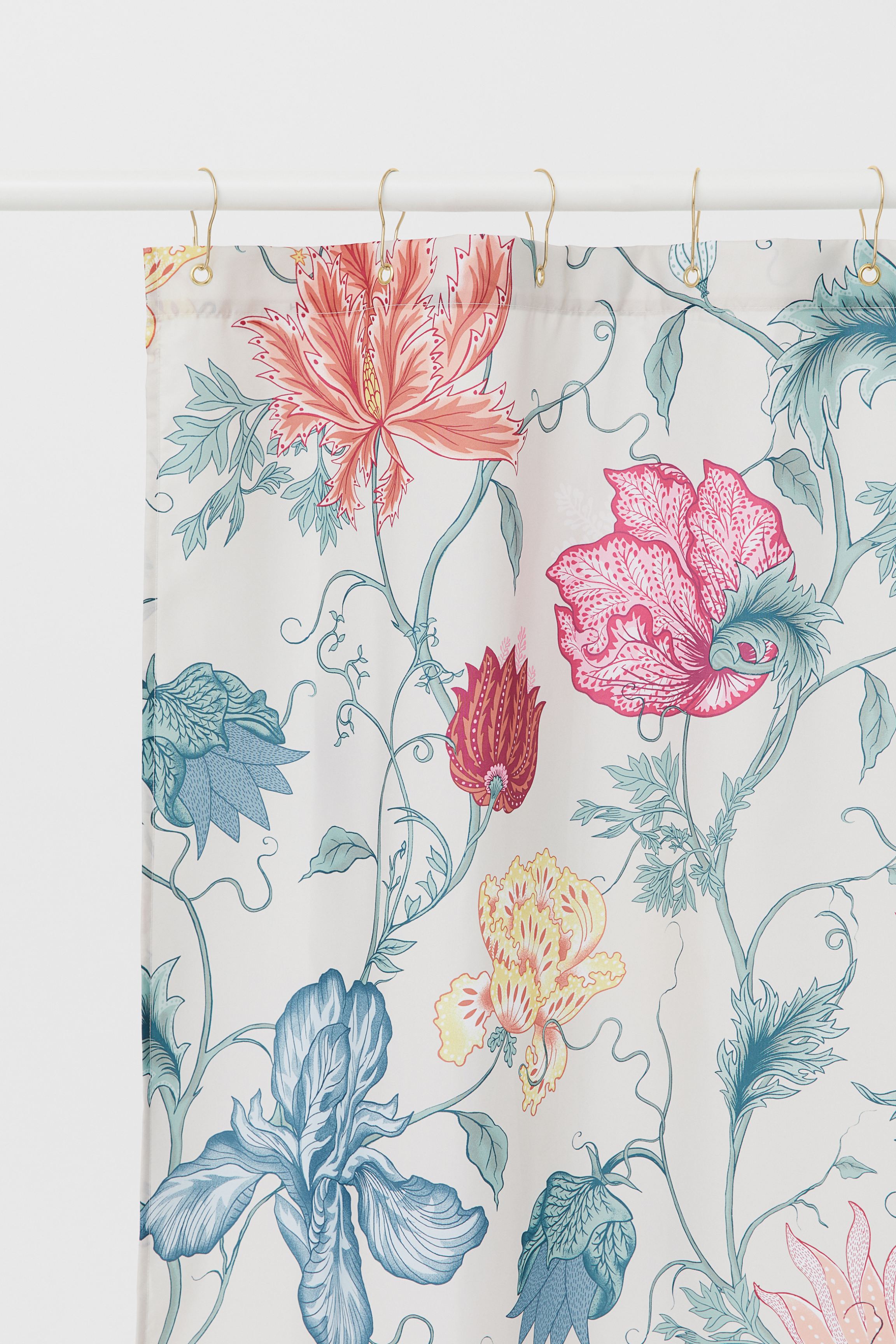 H&M + Patterned Shower Curtain