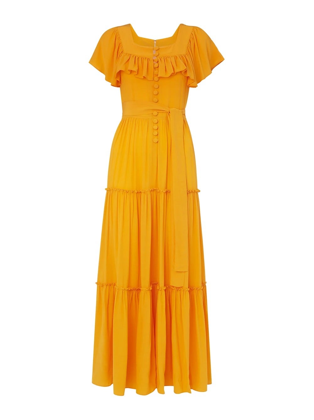 Kitri + Carida Saffron Maxi Dress