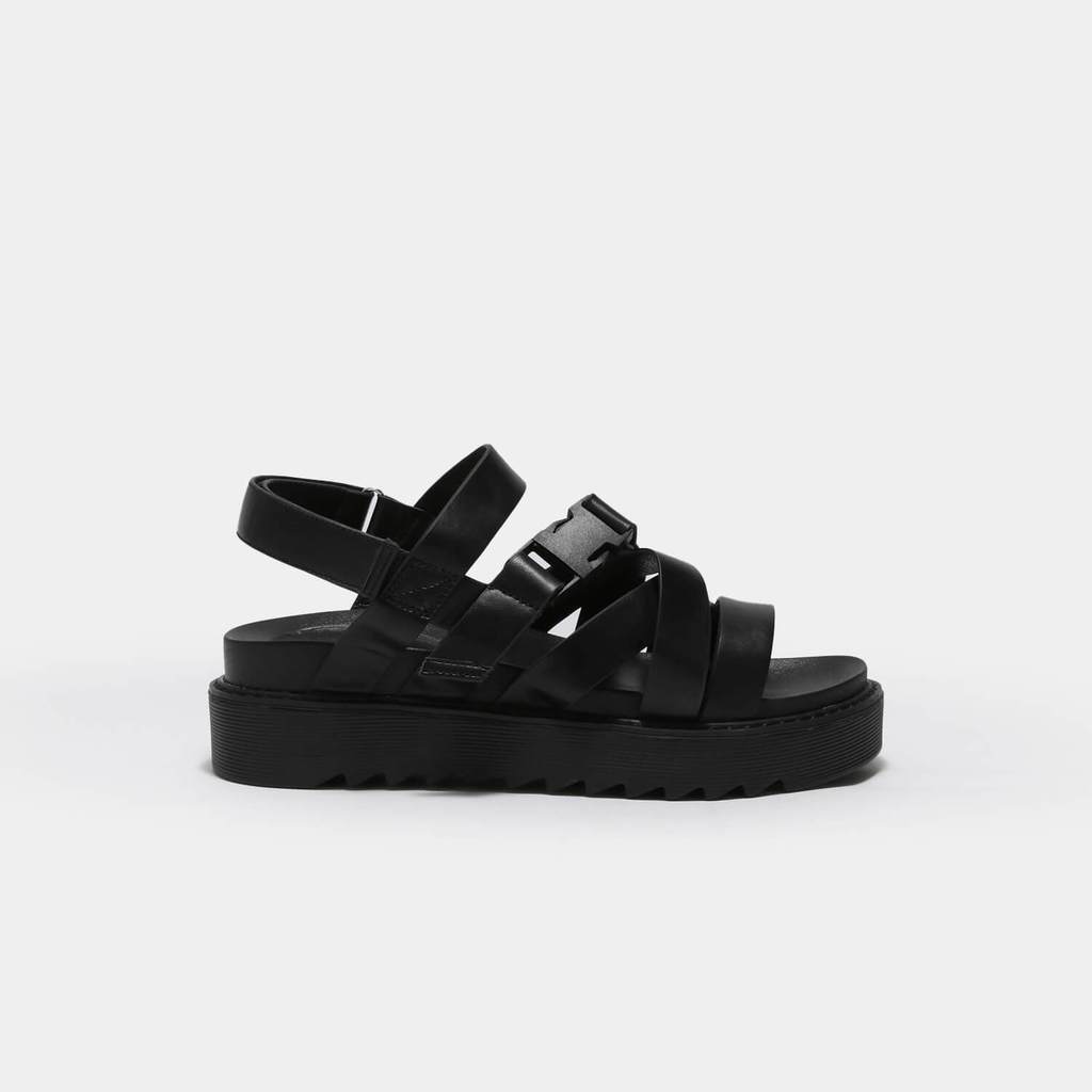 Zola + Extra Strappy Black Sandals