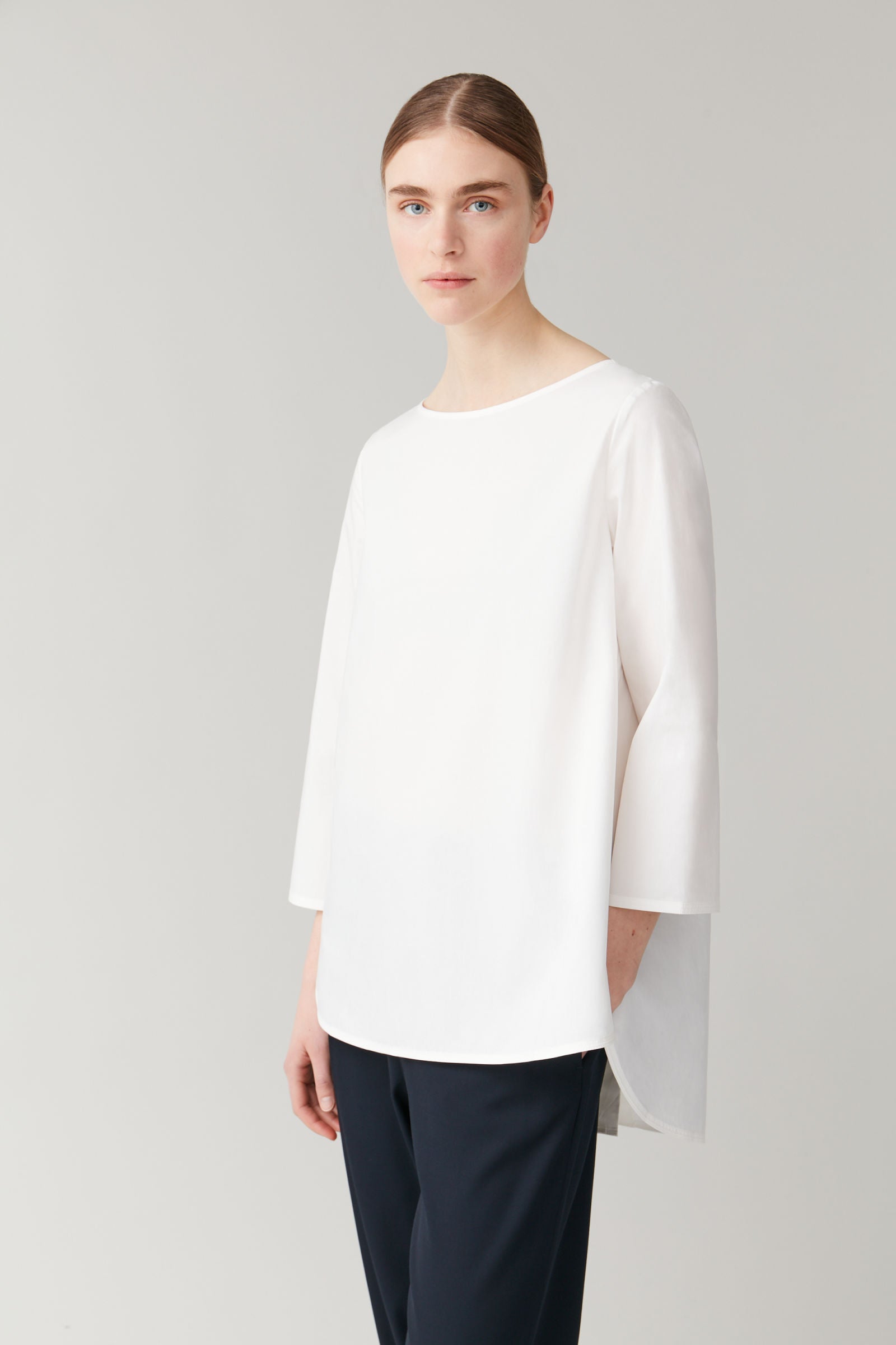 COS + Long Top with Button-Up Back