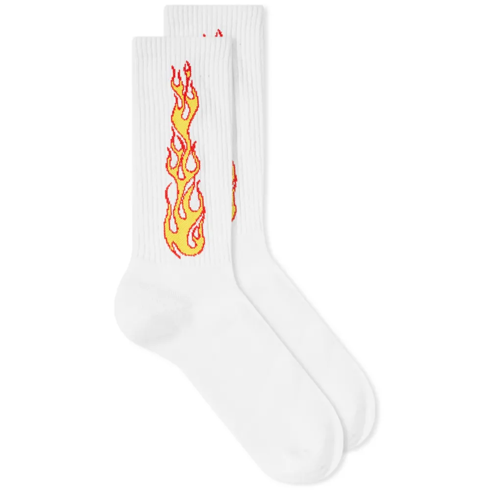 Palm Angels + Flames Sock