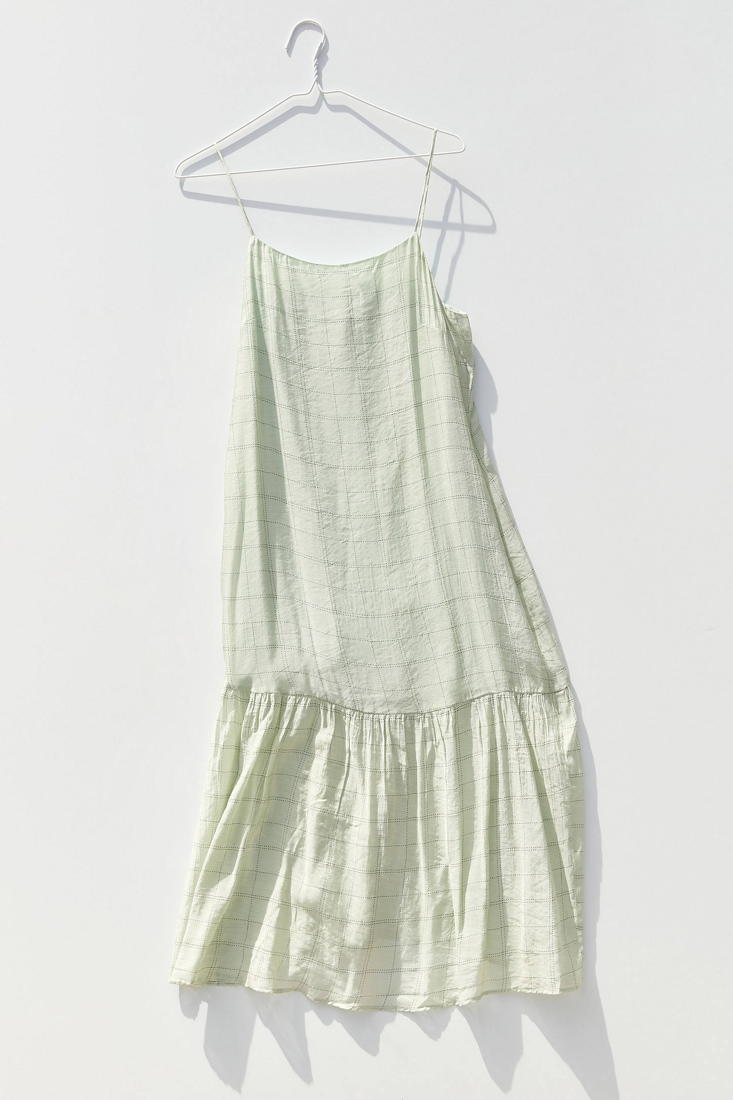 checkered slip dress
