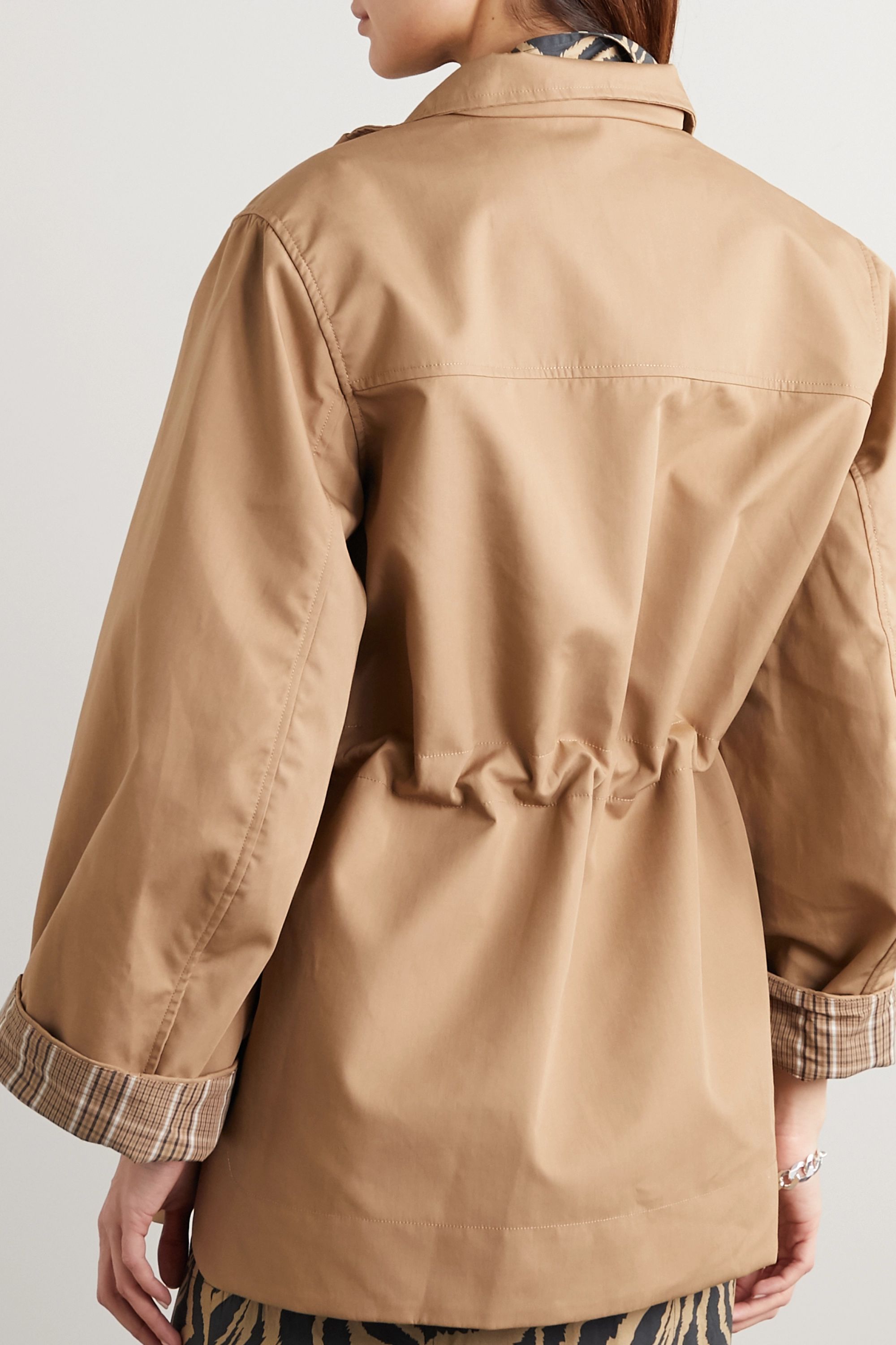 Ganni + Cotton-blend canvas jacket