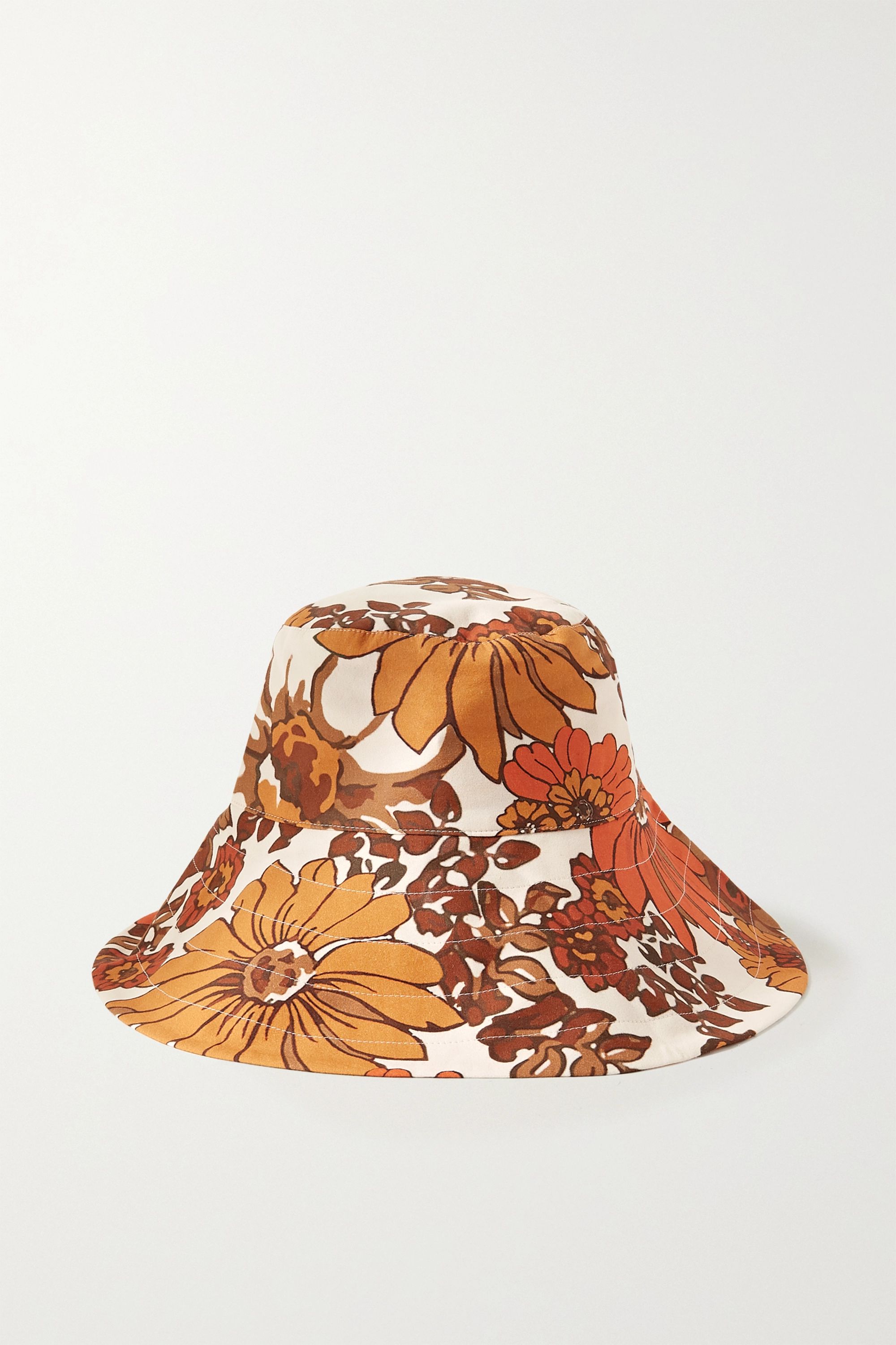 mango floral bucket hat