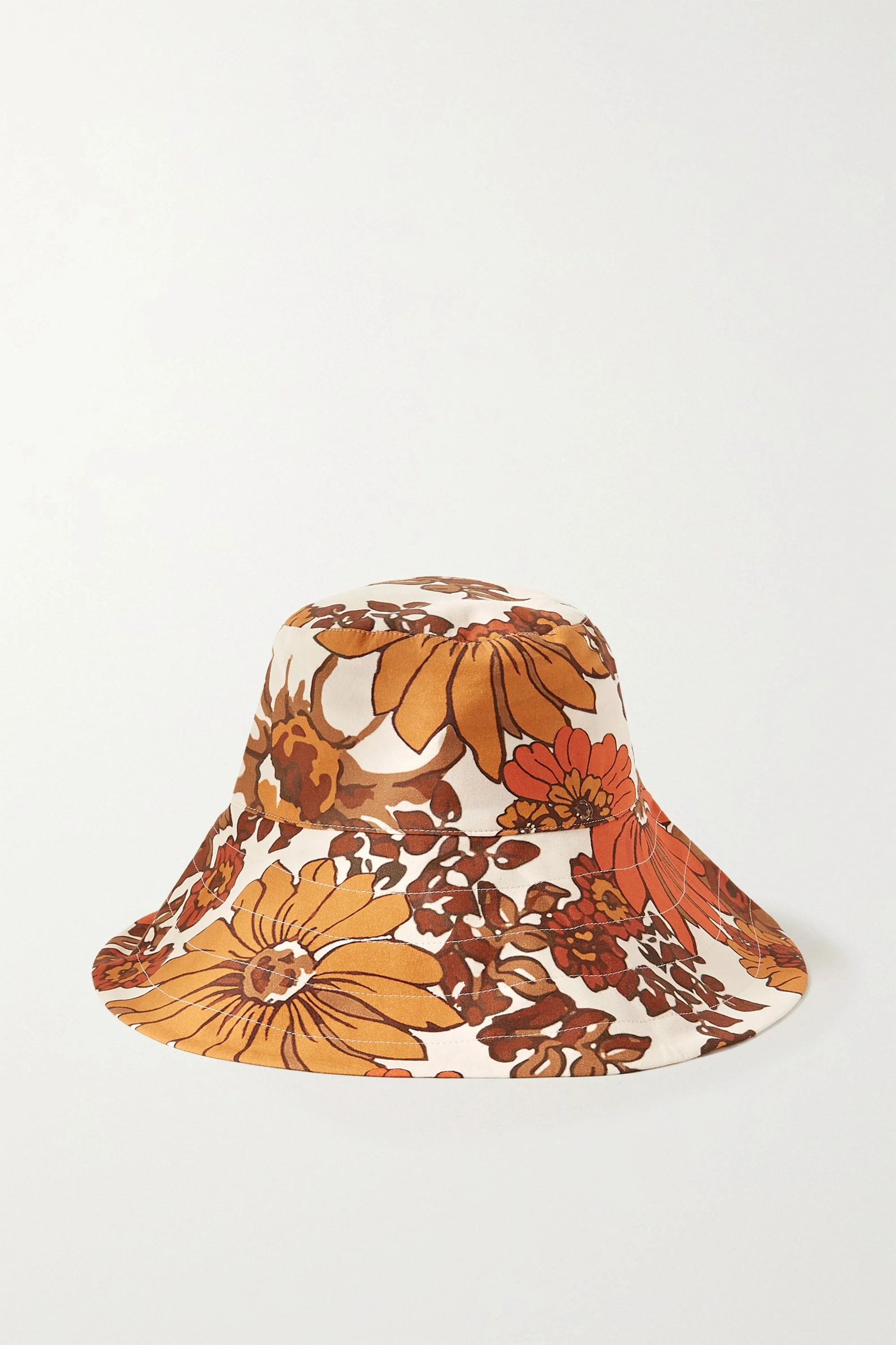 Ladies Bucket Hat Lattice Print Brown/Multicolor – Jewelry Bubble