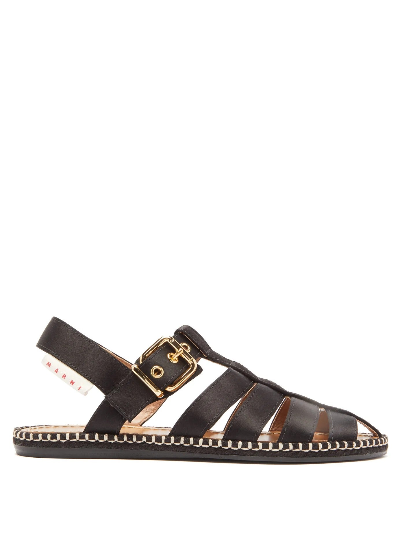 Marni + Satin Fisherman Sandals