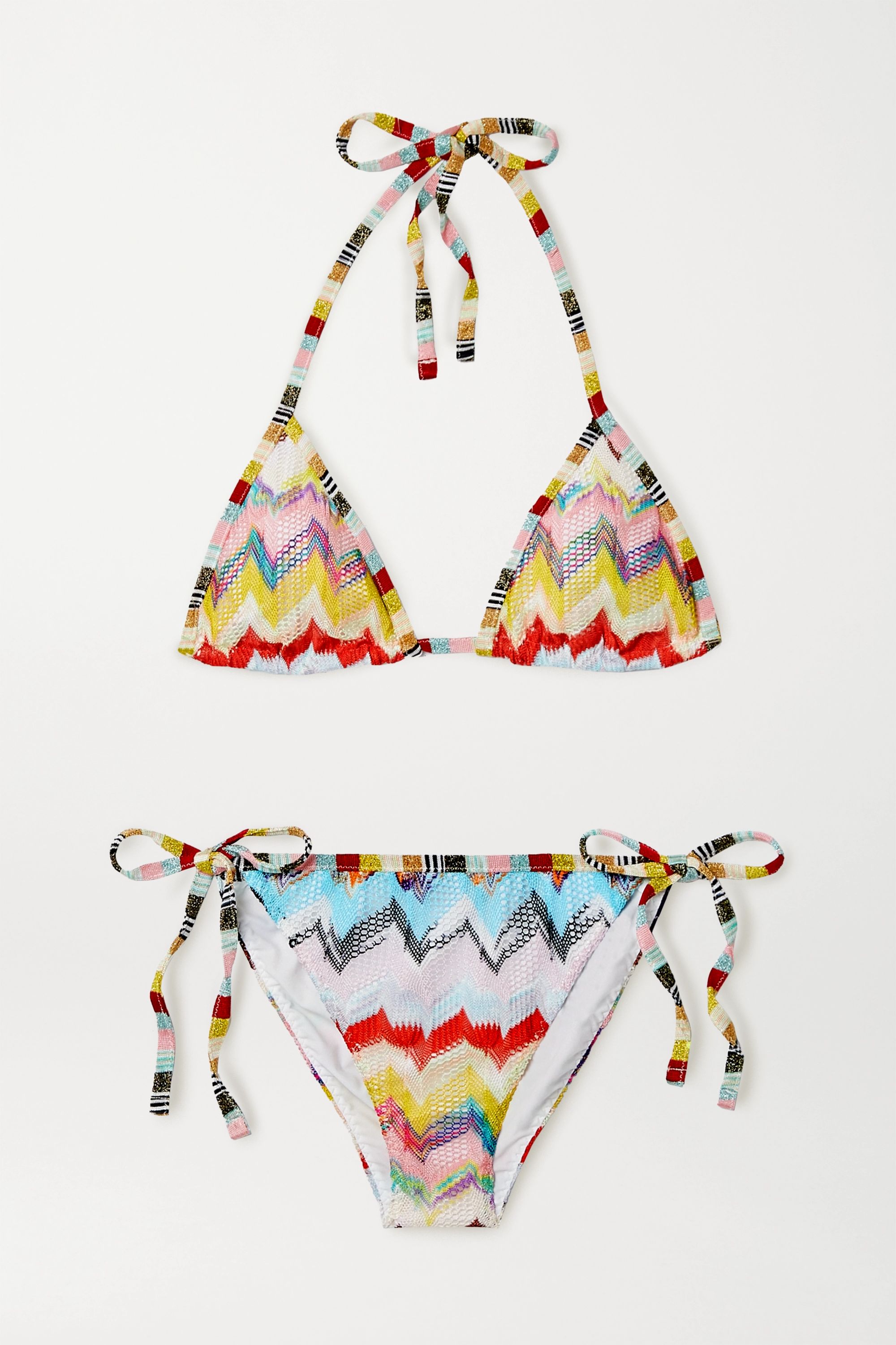 Missoni + Mare Rete Crochet-Knit Triangle Bikini