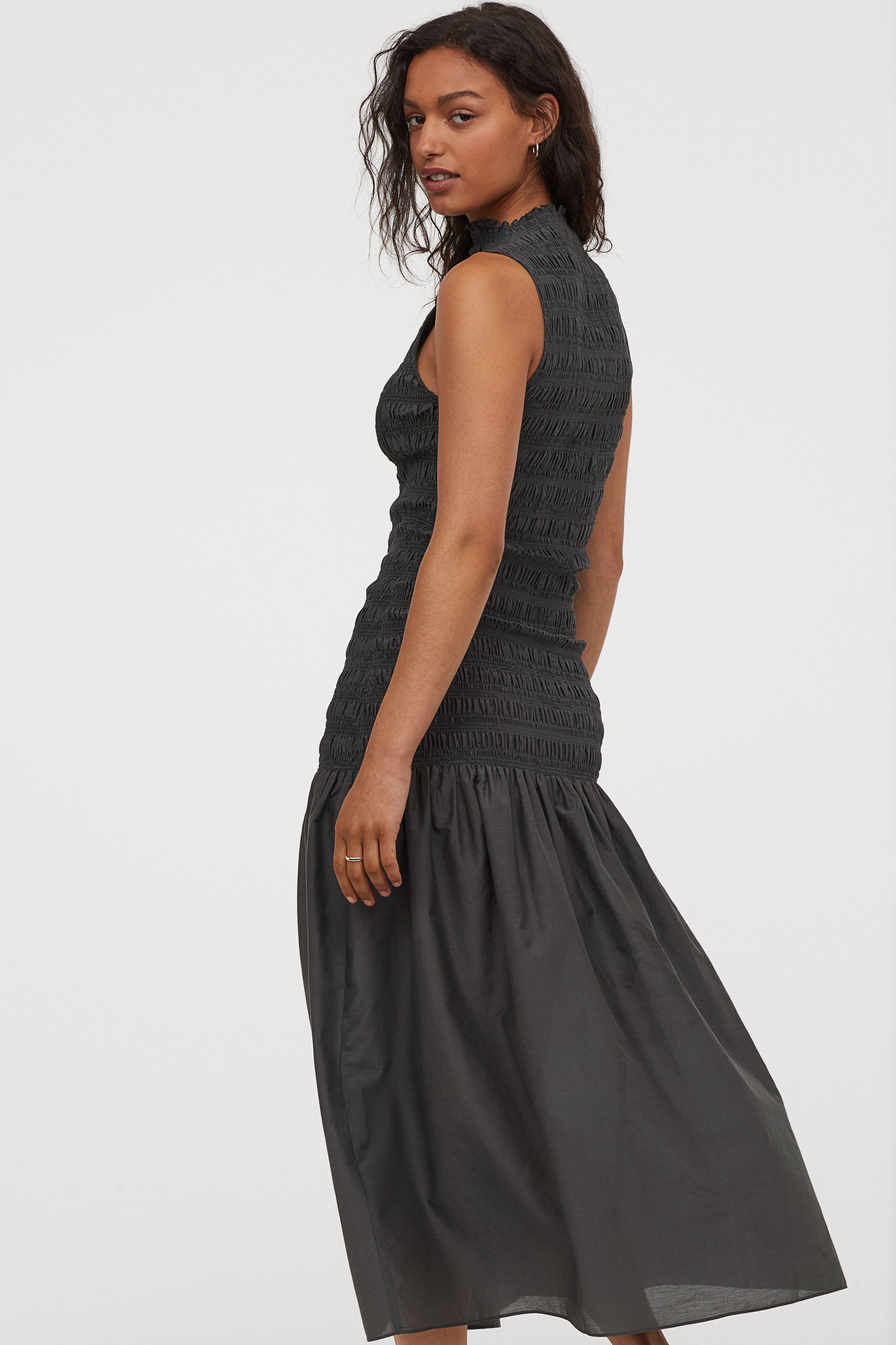 H M Long Silk Blend Dress