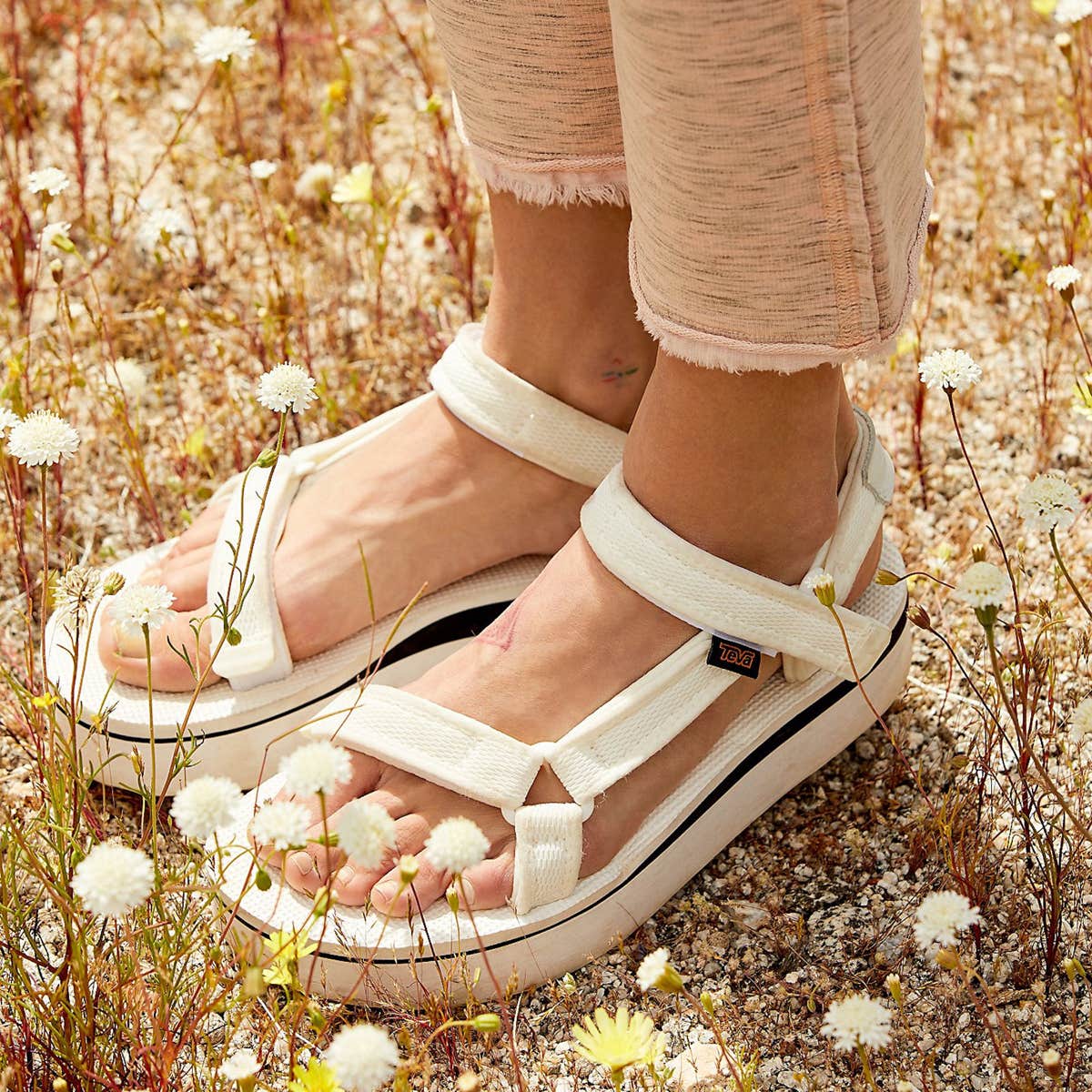 How To Clean White Tevas At Any Heel Height, White Sandals Are Summers Hot Trend
