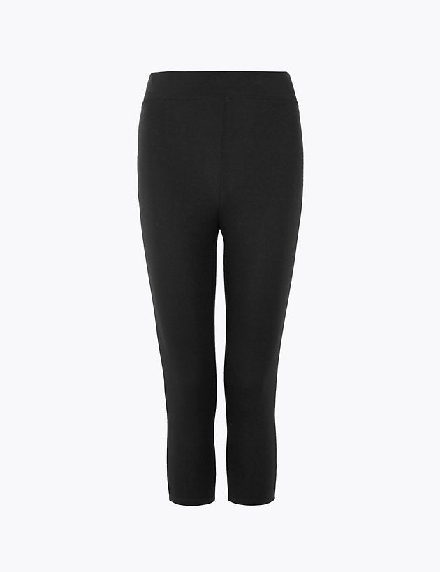 M&S Collection + High Waisted Cropped Leggings