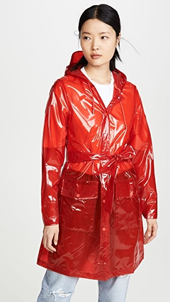 Rains + Transparent Belt Rain Jacket