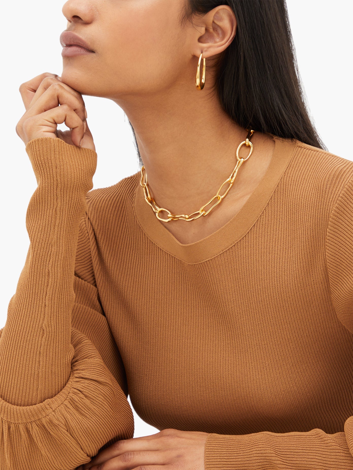 Sophie Buhai + Tiny Egg Gold Vermeil Hoops