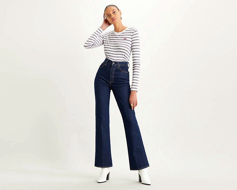 Levi’s + Ribcage Bootcut Jeans