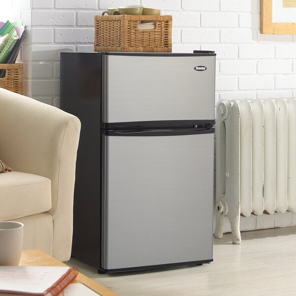 DCR031B1BSLDD by Danby - Danby Designer 3.1 cu. ft. 2-door Compact Fridge  in Stainless Steel