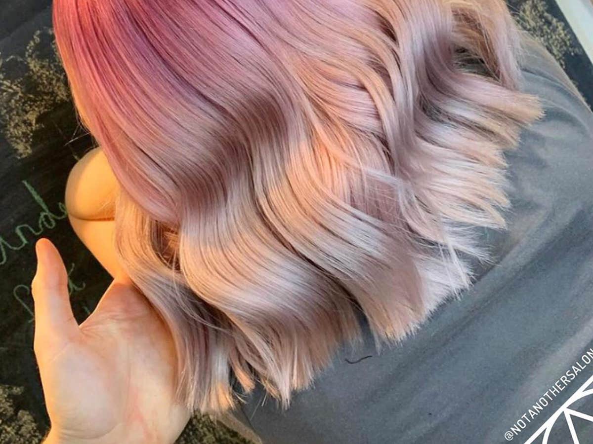 haarfarbentrend bunte ansatze fur