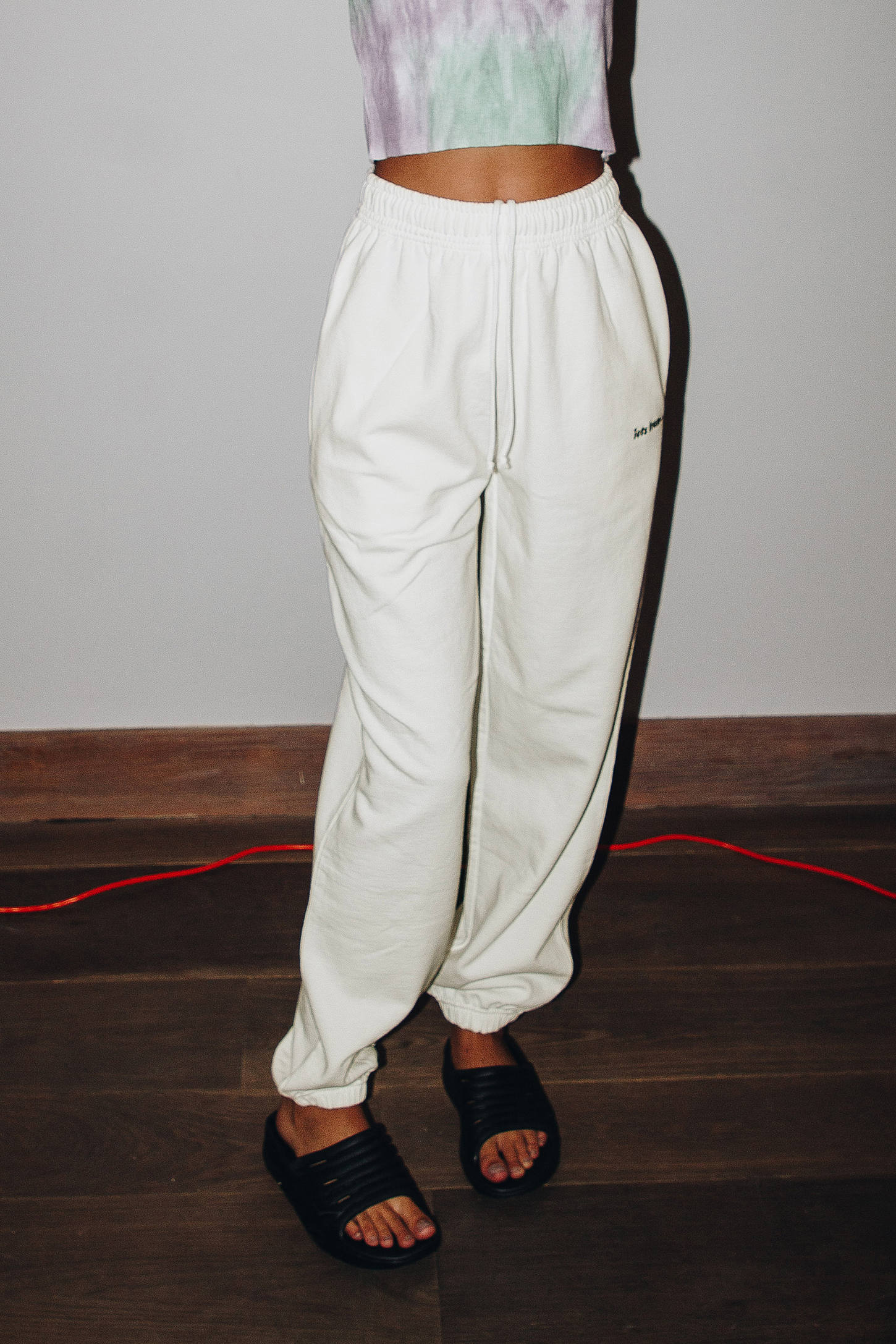 white iets frans joggers