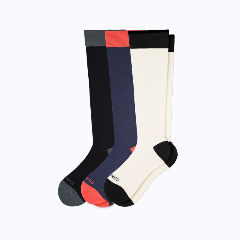Comrad + Knee-High Compression Socks (3-pack)
