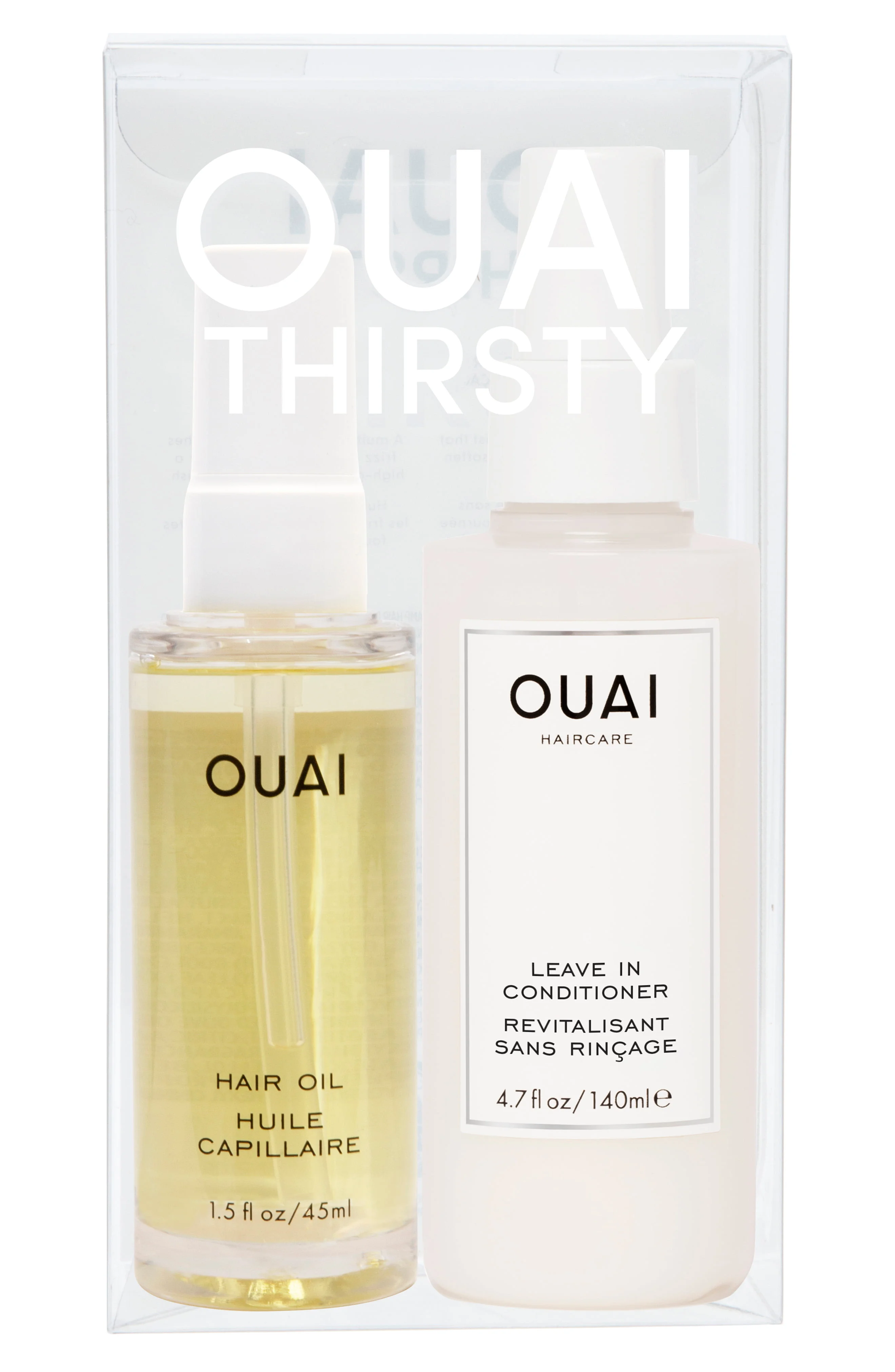 Ouai + Thirsty Hair Oil & Leave-In Conditioner Kit ($54 Value) Ouai + Thirsty Hair Oil & Leave-In Conditioner Kit ($54 Value)