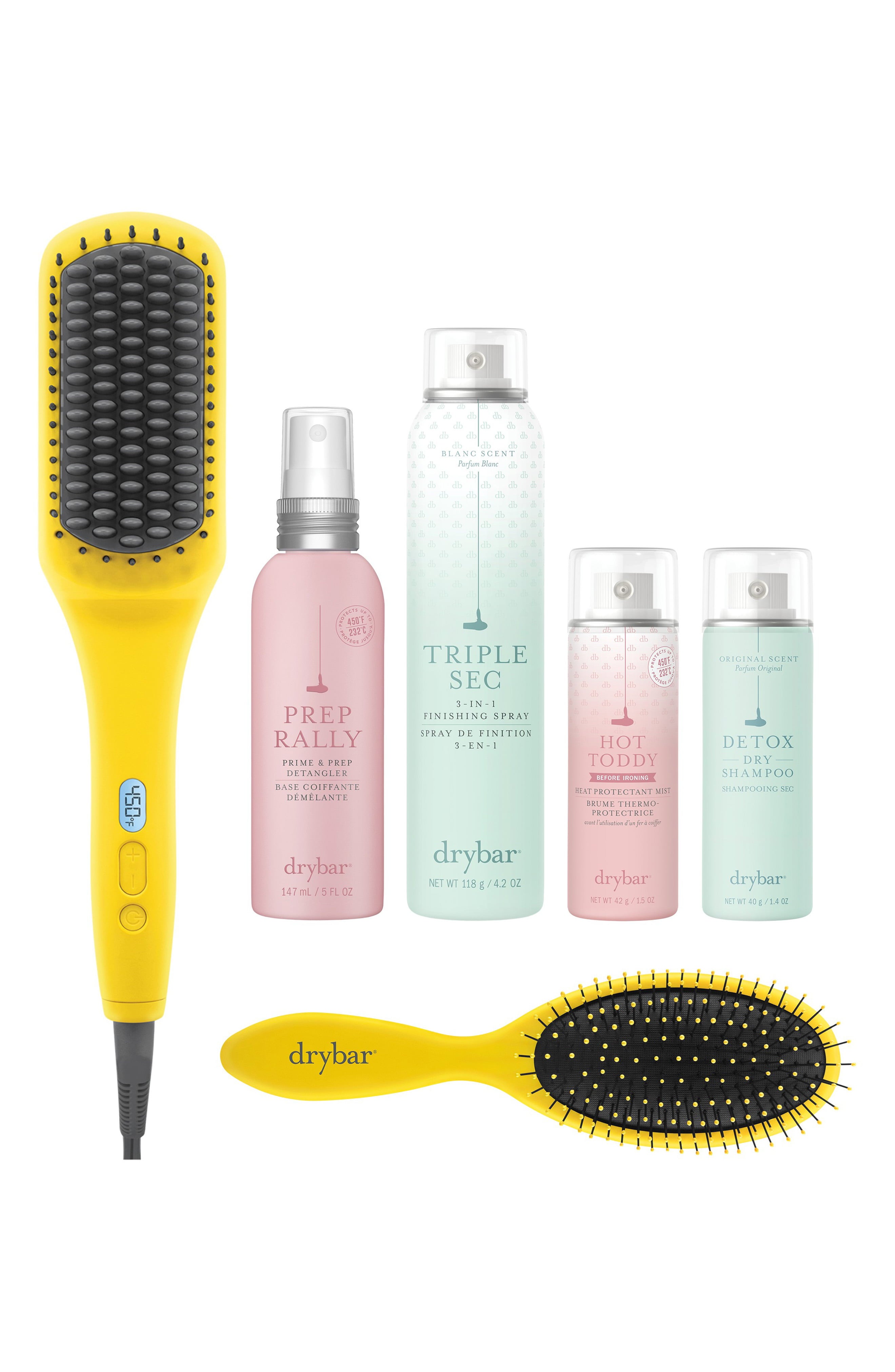 DryBar + The Brush Crush Heated Straightening Brush Set (243 Value)