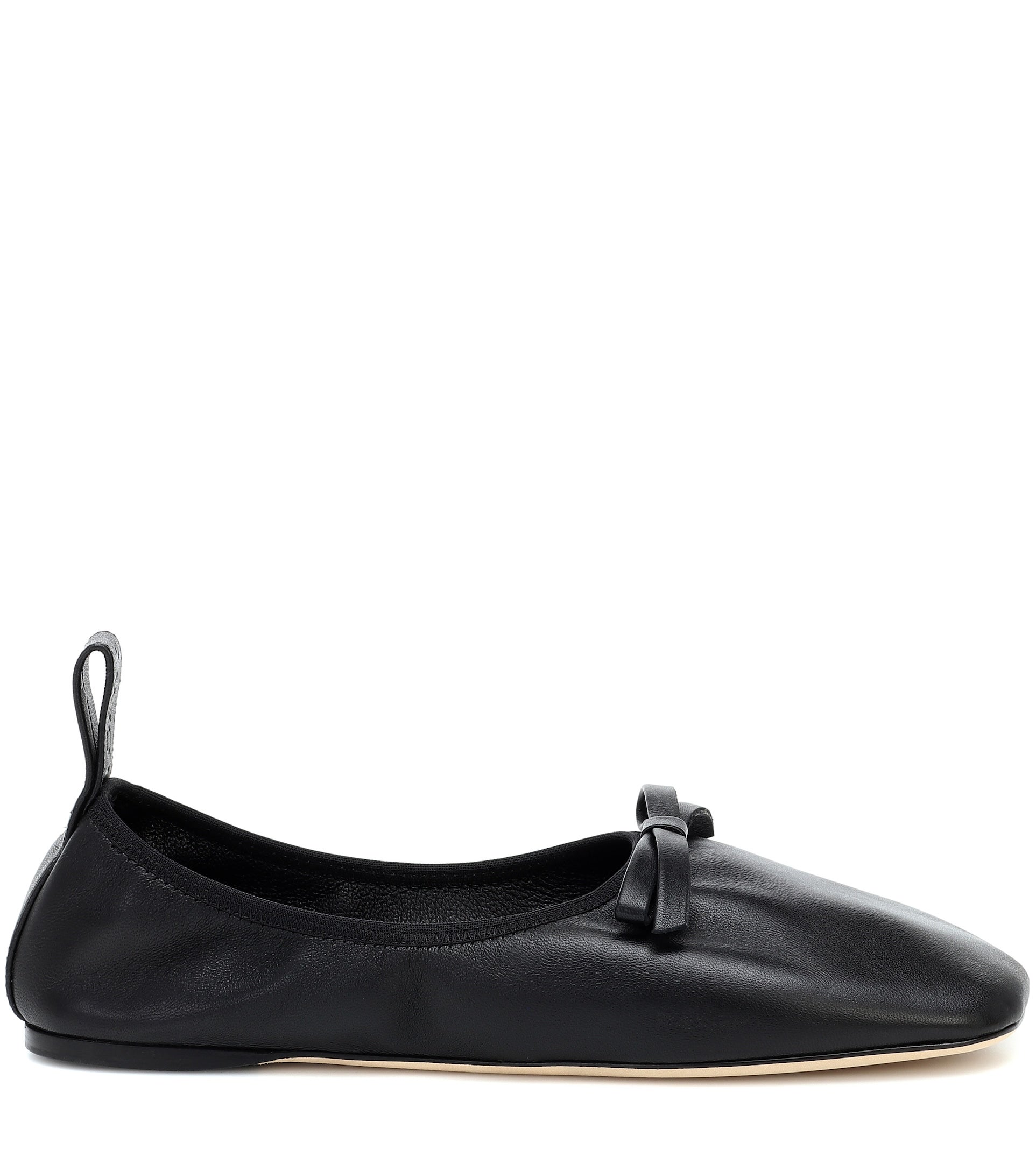 Loewe + Leather Ballet Flats