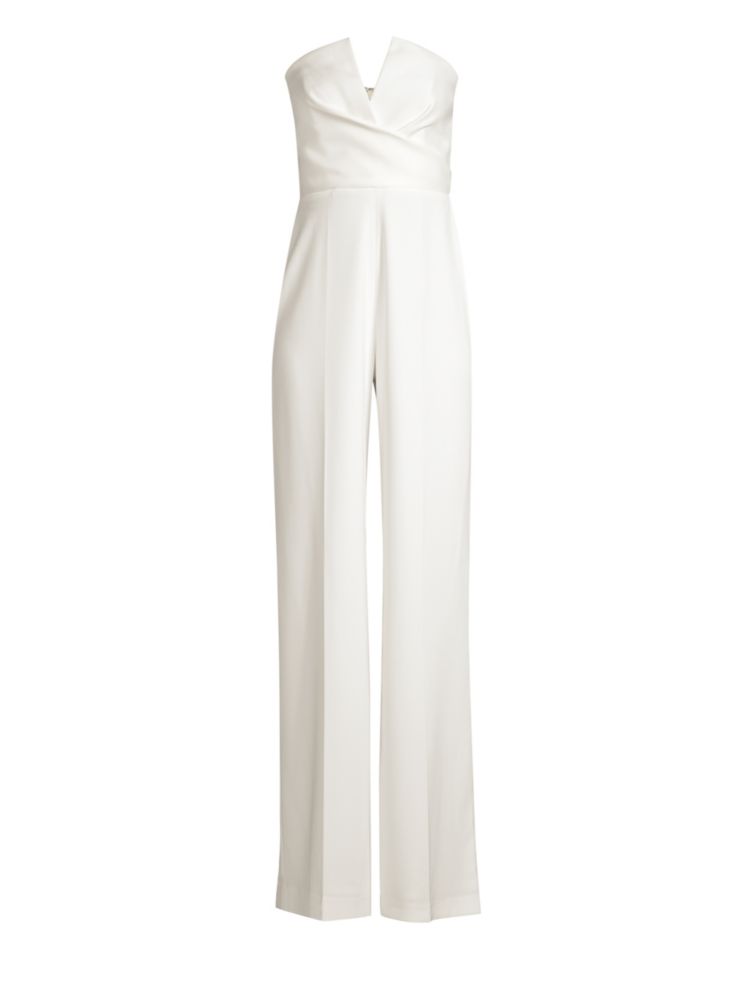 Jay Godfrey + Dawson Strapless Satin Jumpsuit