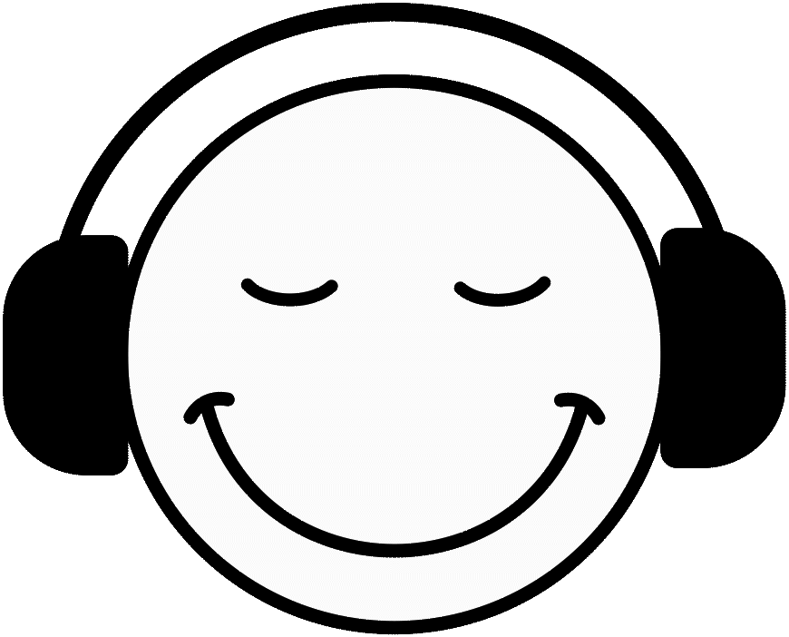 Smiley face with headphones. Indicates there is audio available on the page.